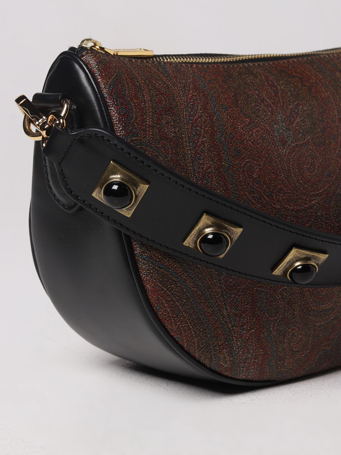 ETRO: Paisley bag in coated cotton - Multicolor  Etro shoulder bag  014278040 online at