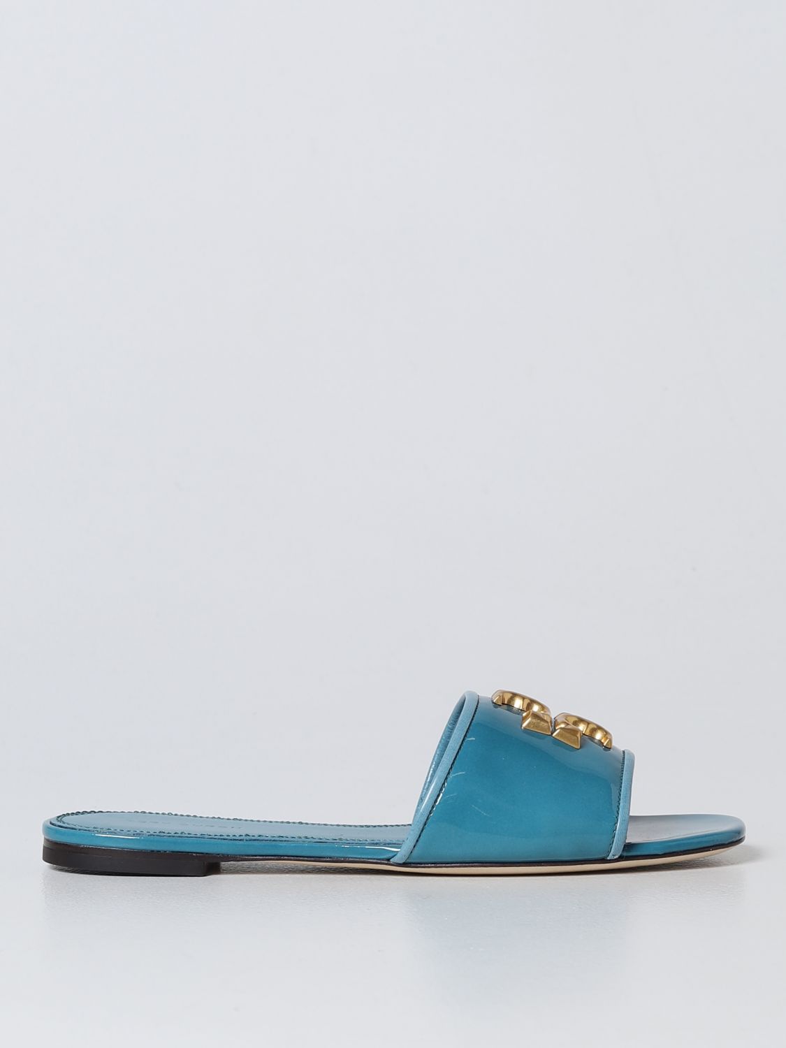 TORY BURCH: flat sandals for woman - Blue | Tory Burch flat sandals 141278  online on 
