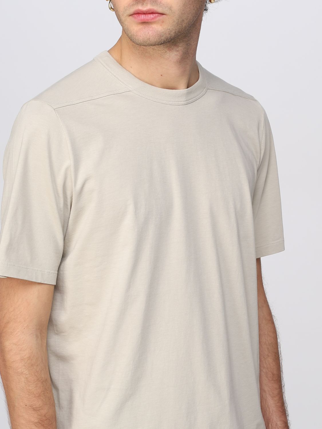 T-Shirt Rick Owens: Rick Owens Herren T-Shirt perle 5