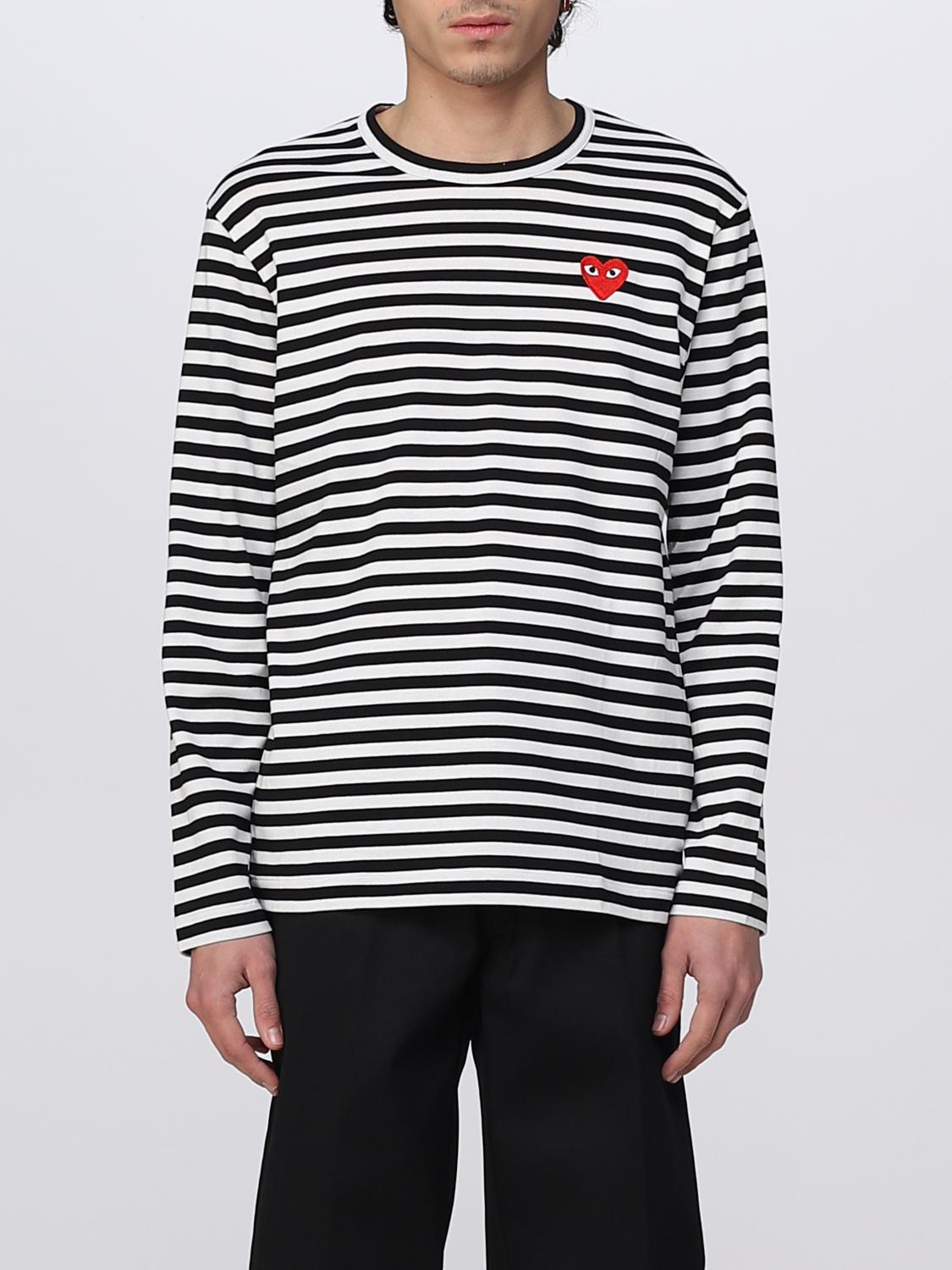 COMME DES GARCONS PLAY: t-shirt for man - Black | Comme Des