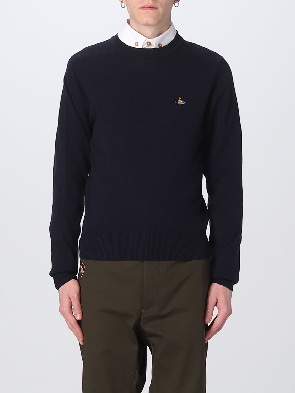 Shop Vivienne Westwood Sweater  Men Color Navy