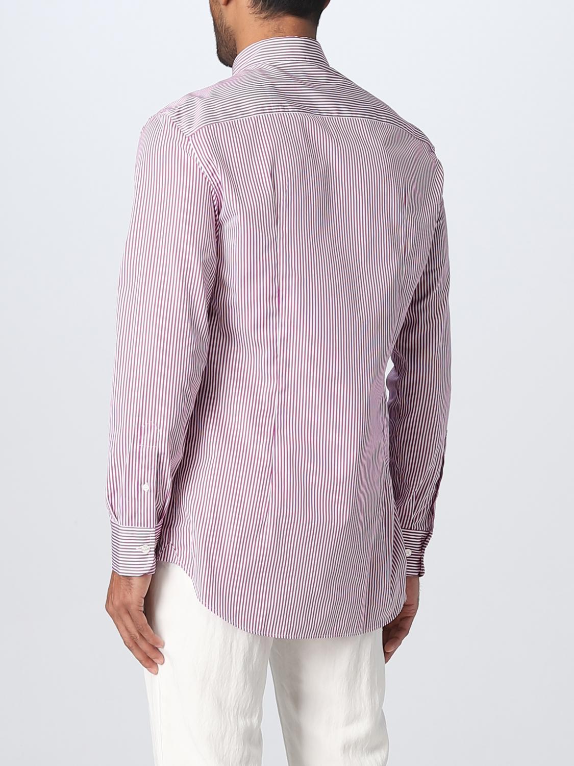 Camicia Etro: Camicia Etro a righe in cotone rosa 3