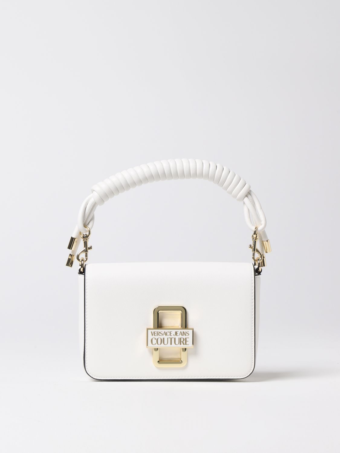 VERSACE JEANS COUTURE: crossbody bags for woman - White | Versace Jeans ...