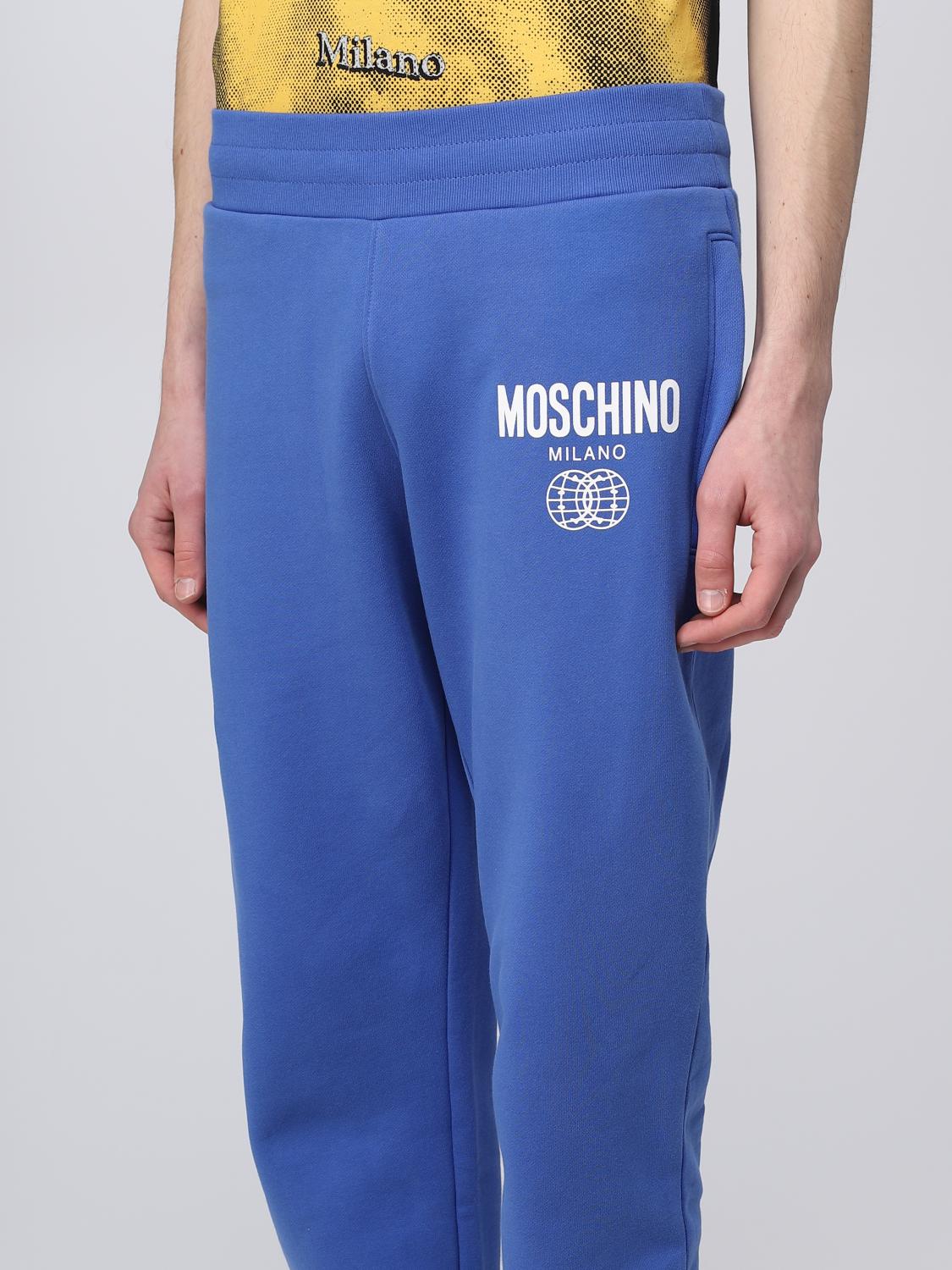 【新品在庫あ】 MOSCHINO モスキーノ BLUE パンツ メンズ 秋冬2022 030570211510 【関税・送料無料】【ラッピング