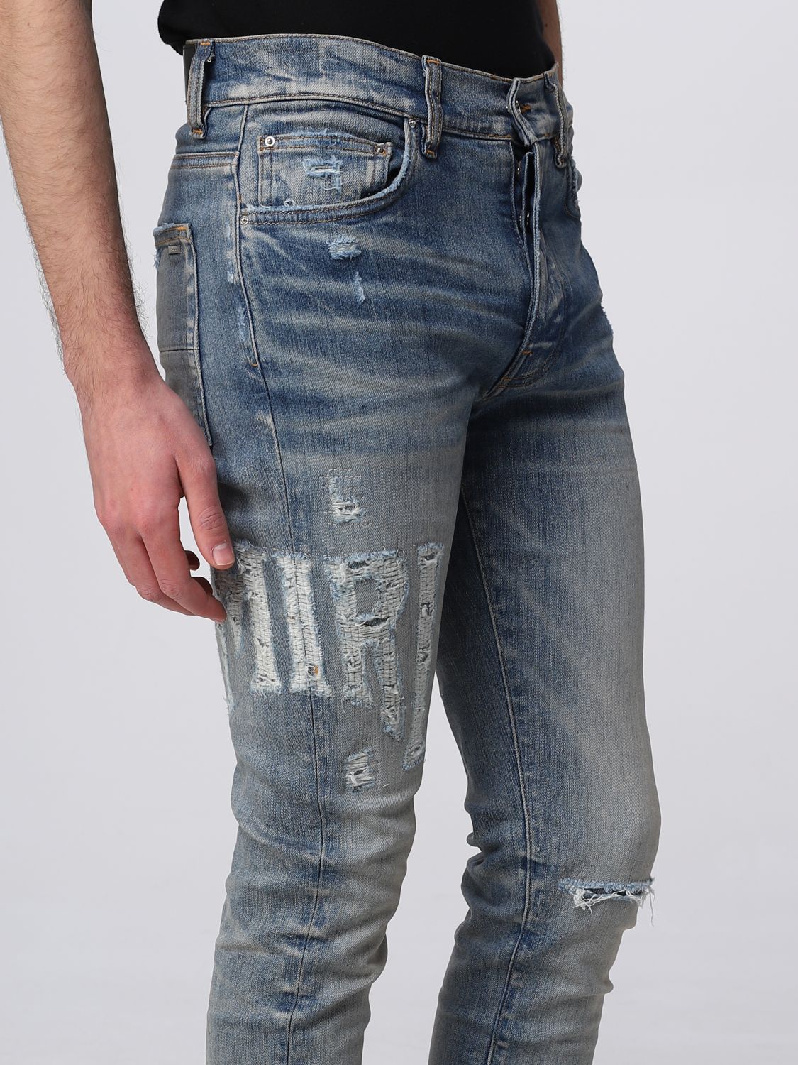 AMIRI: jeans for man - Denim | Amiri jeans MDS007 online on GIGLIO.COM