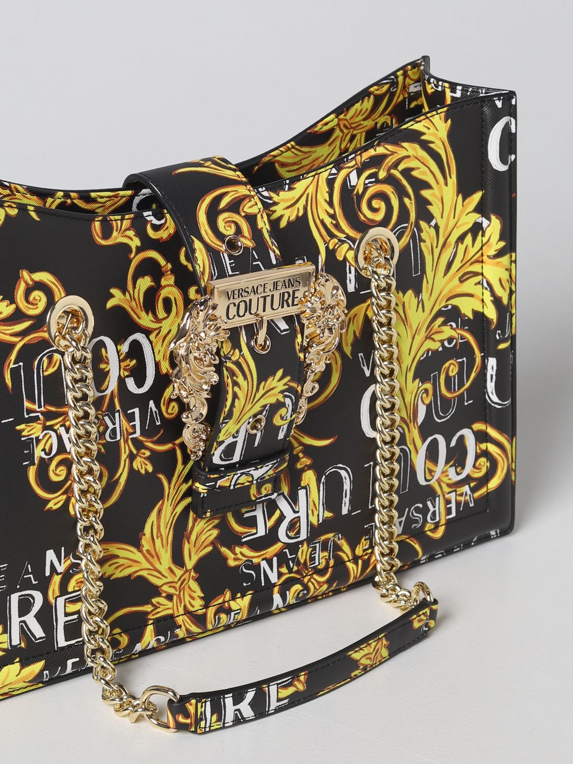 Borse tote Versace Jeans Couture: Borsa Versace Jeans Couture con stampa Baroque all over nero 3