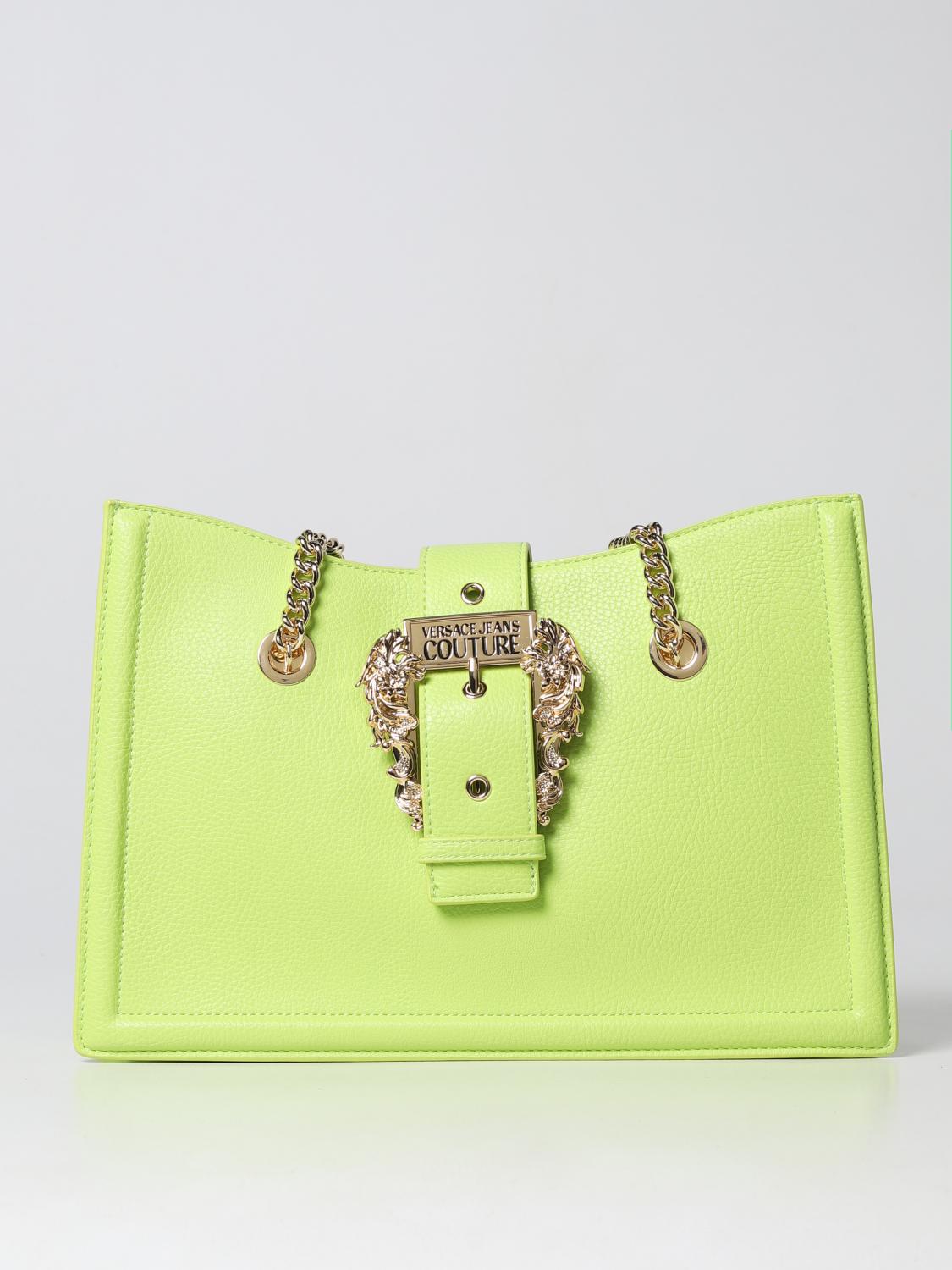 VERSACE JEANS COUTURE tote bags for woman Yellow Versace Jeans