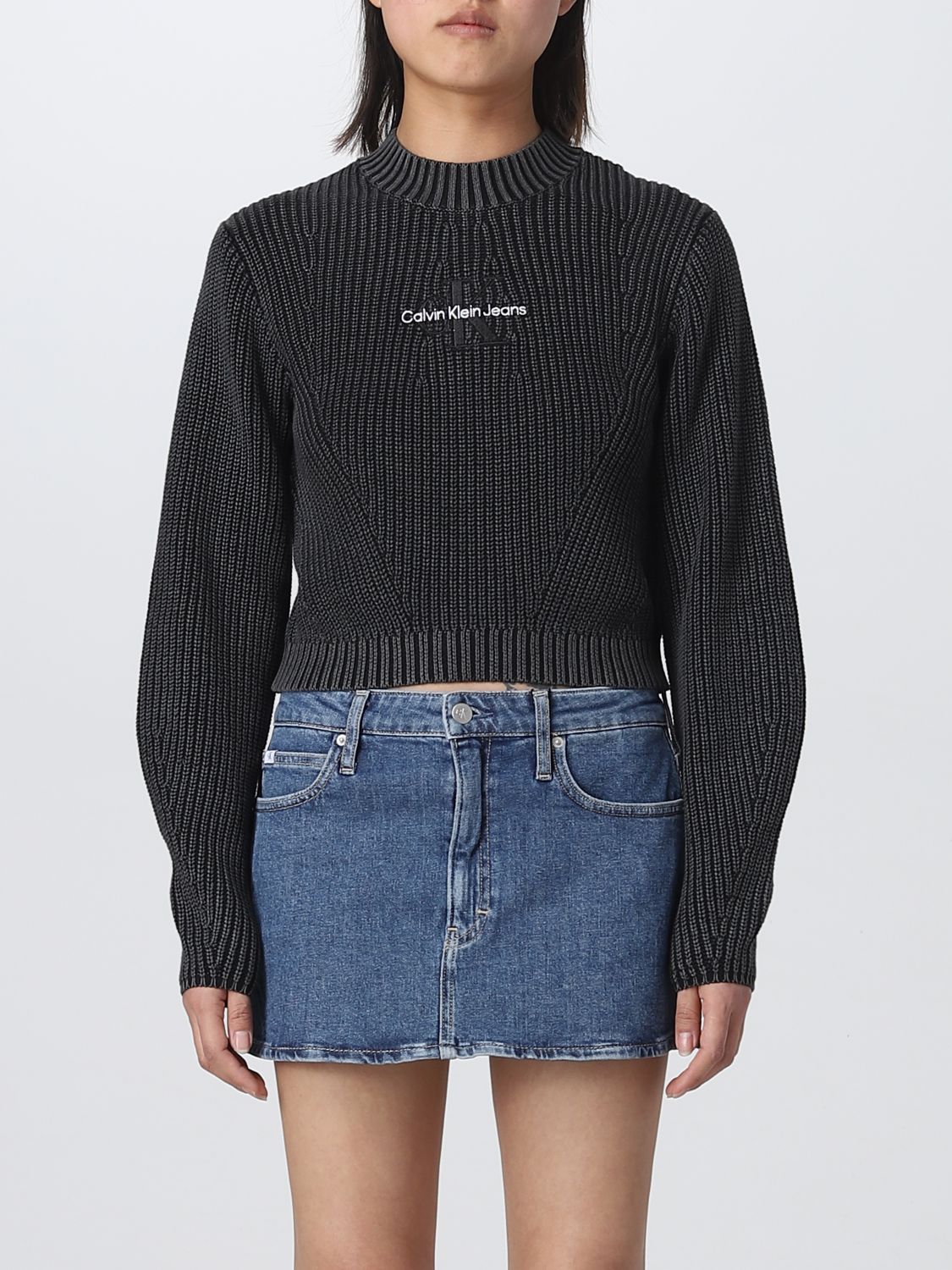 Station straal Absorberen CALVIN KLEIN JEANS: sweater for woman - Black | Calvin Klein Jeans sweater  J20J220447 online on GIGLIO.COM