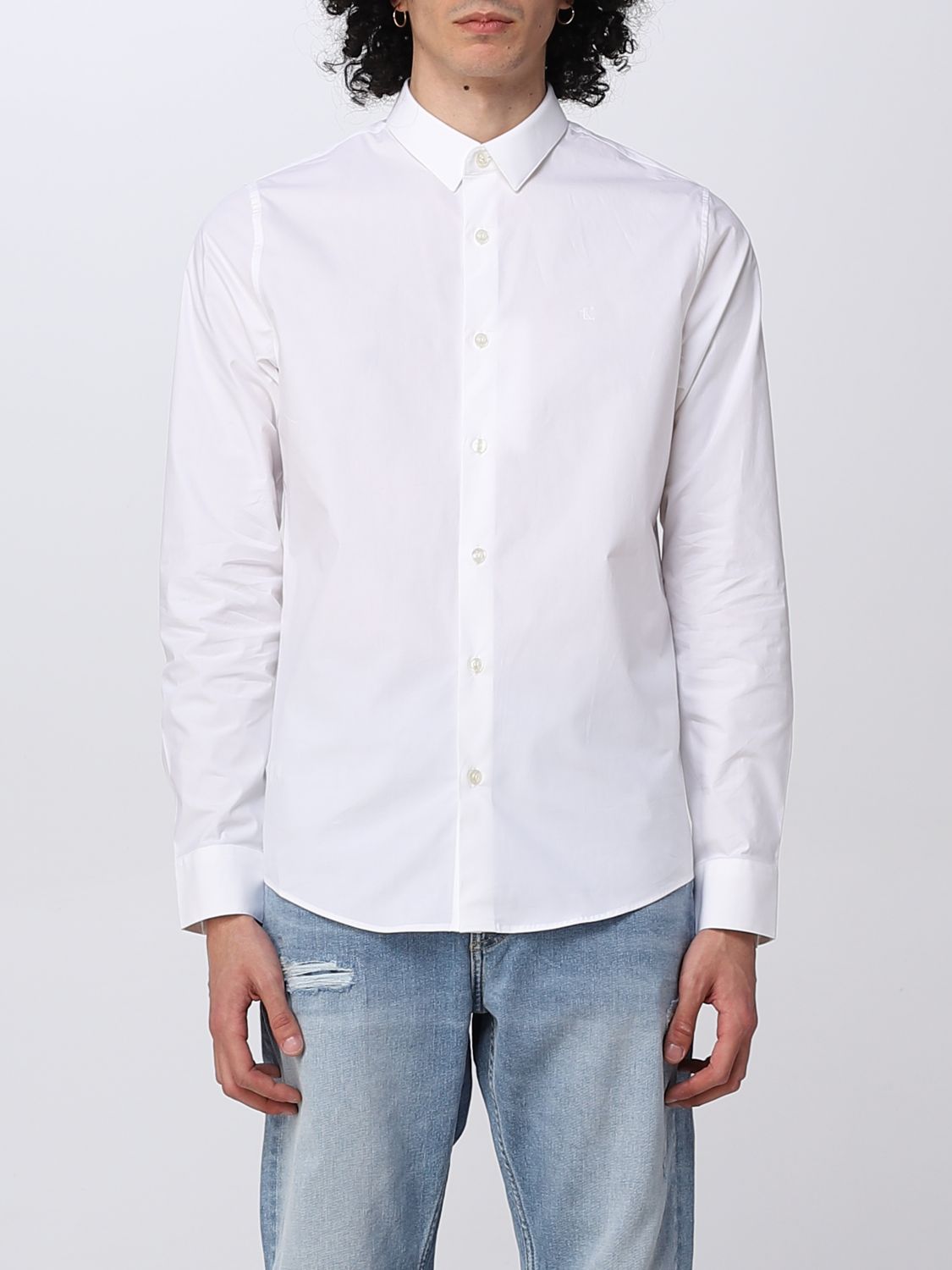 CALVIN KLEIN JEANS: shirt for man - White | Calvin Klein Jeans shirt ...
