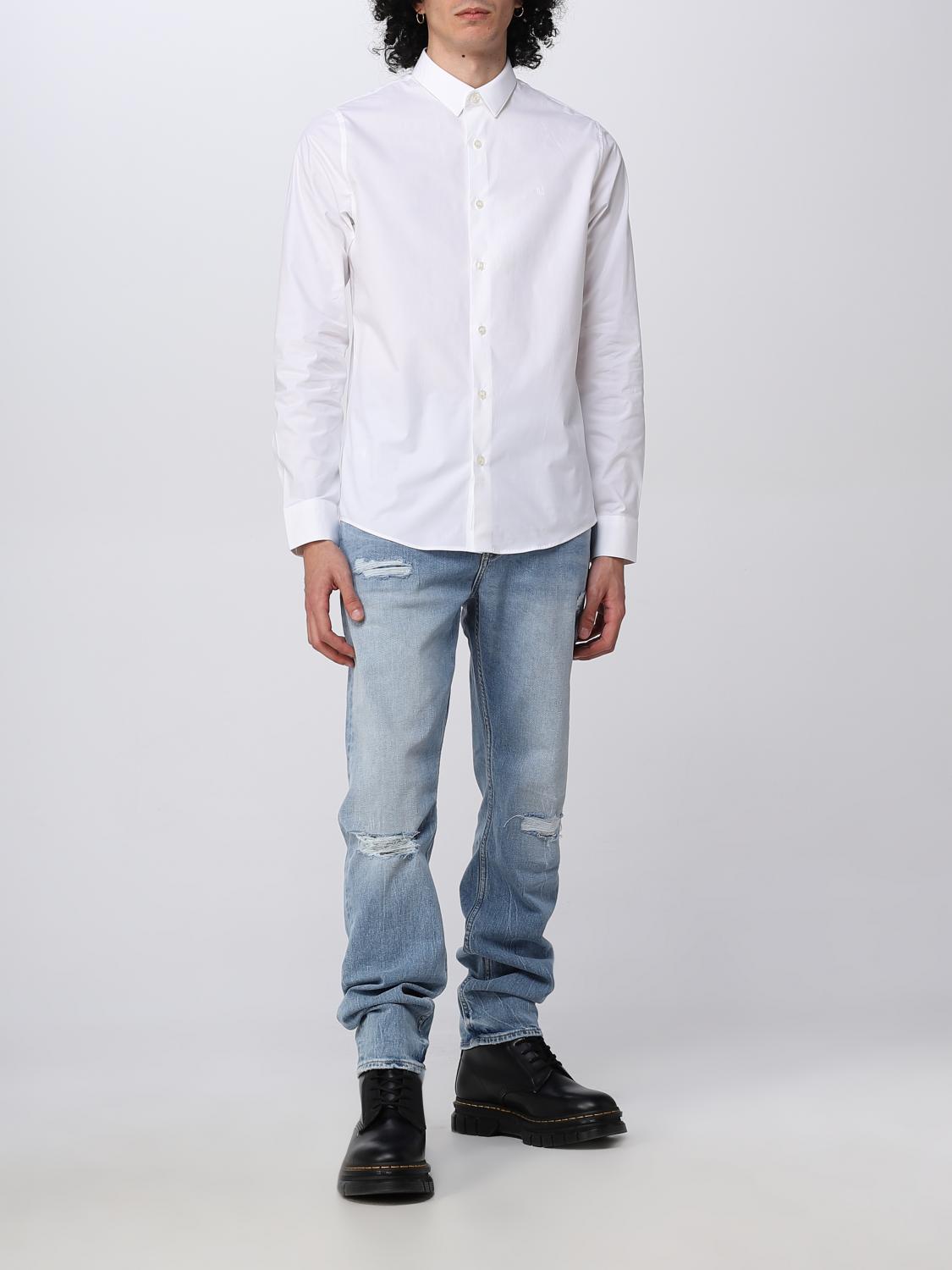 CALVIN KLEIN JEANS: Camisa para hombre, Blanco | Camisa Calvin Klein Jeans J30J319065 en línea en CALVIN KLEIN JEANS: Camisa para hombre, Blanco | Camisa Calvin Klein Jeans J30J319065 en línea en