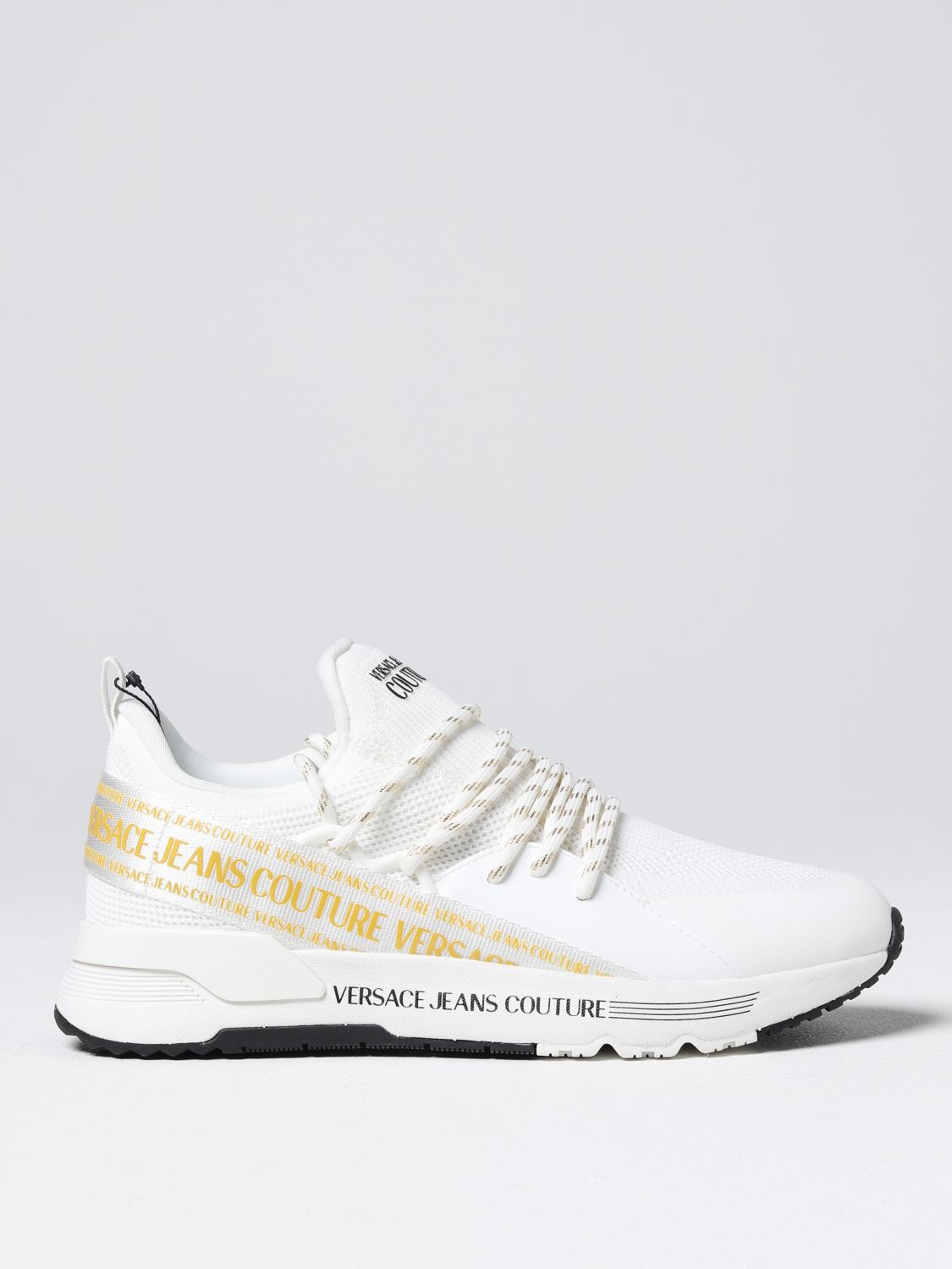 Sneakers Versace Jeans Couture: Sneakers Dynamic Versace Jeans Couture in maglia stretch bianco 1