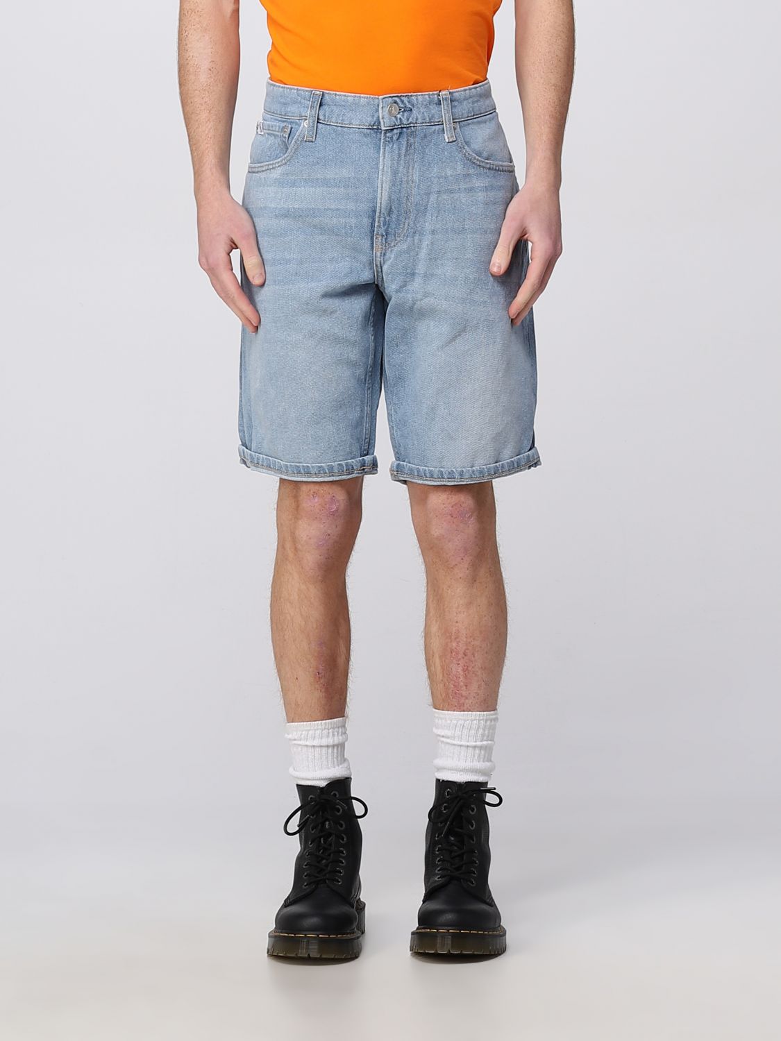 CALVIN KLEIN JEANS: Pantalones cortos para Denim | Pantalones Cortos Calvin Klein Jeans J30J322788 en línea en GIGLIO.COM