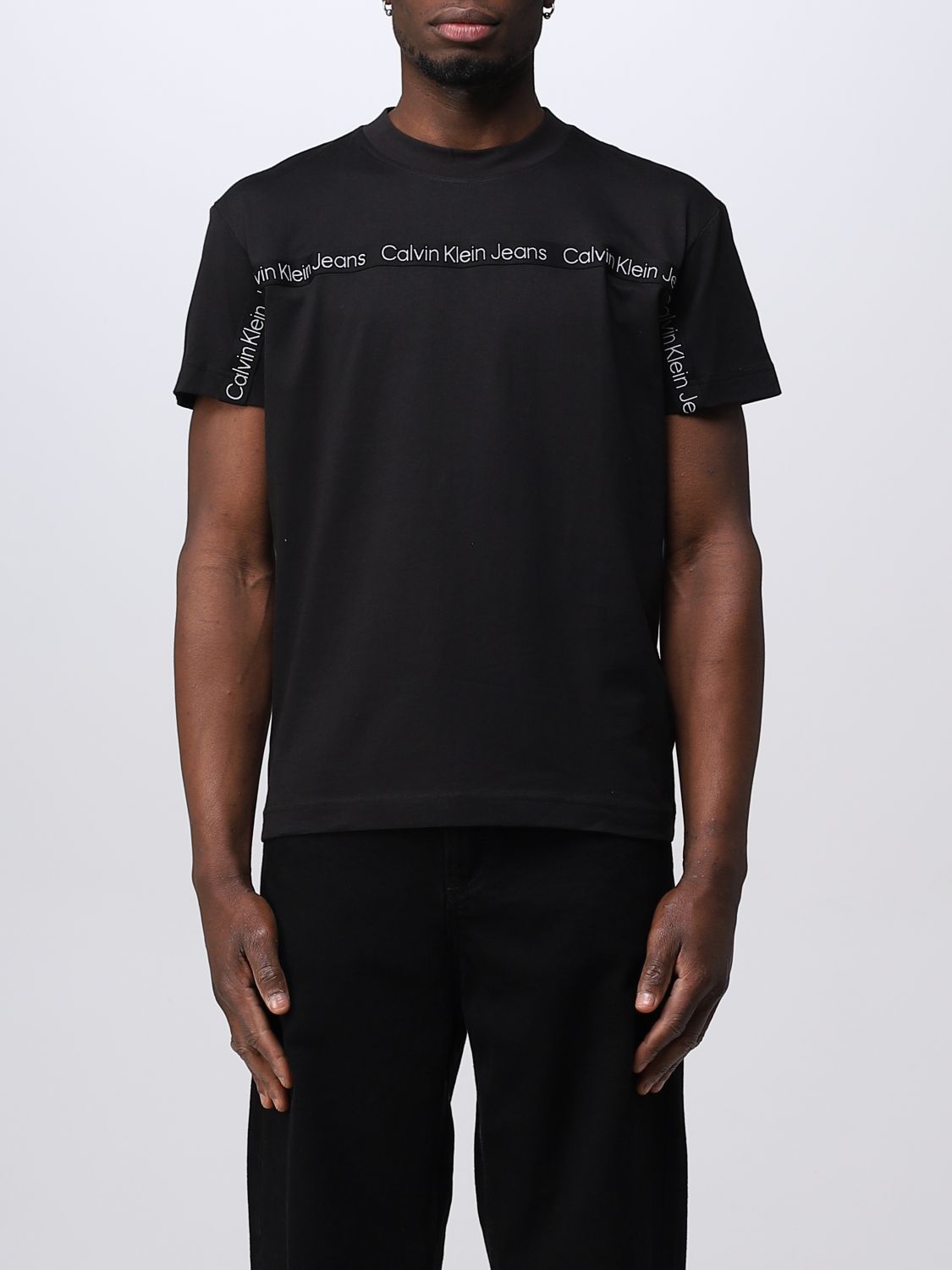 CALVIN KLEIN JEANS: t-shirt for man - Black | Calvin Klein Jeans t ...