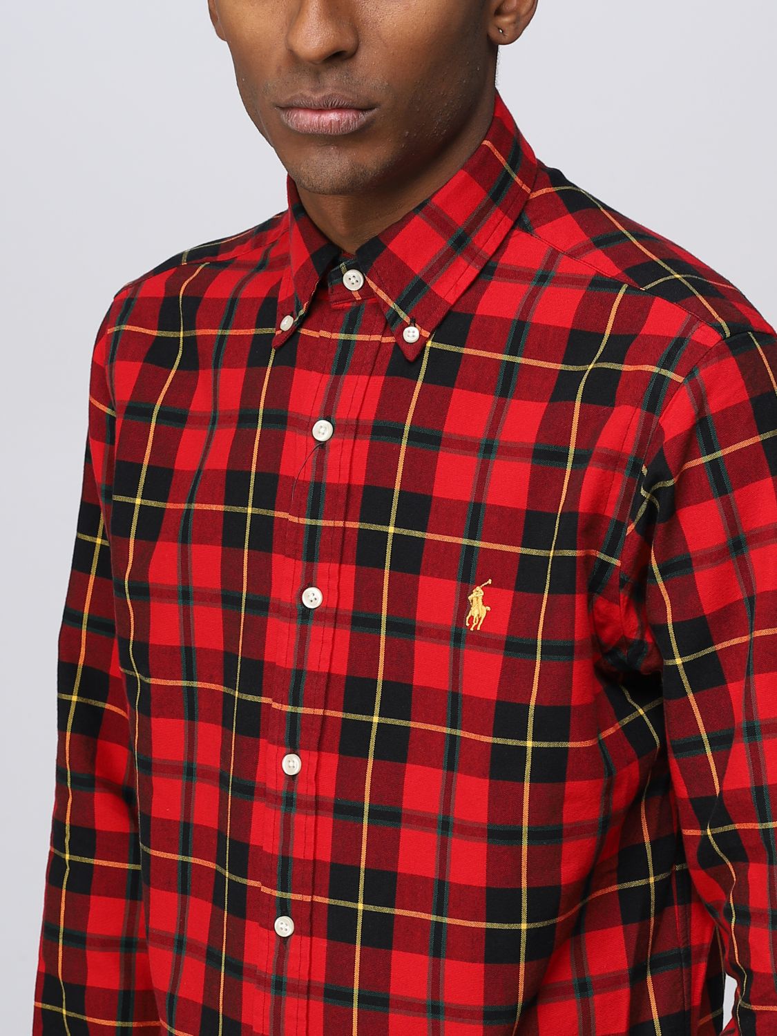 POLO RALPH LAUREN: Camisa para hombre, Negro | Camisa Polo Ralph Lauren 710892434 en en GIGLIO.COM
