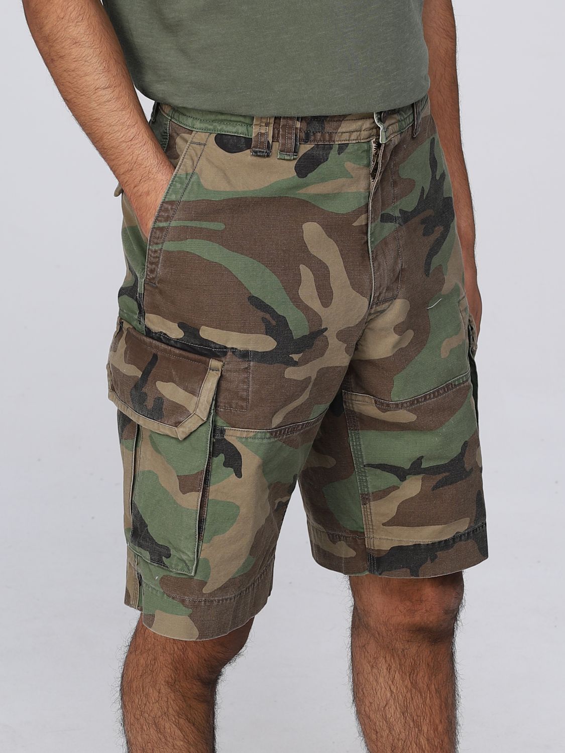 RALPH LAUREN: Pantalones para hombre, Militar | Pantalones Cortos Polo Ralph Lauren 710748127 en línea en GIGLIO.COM