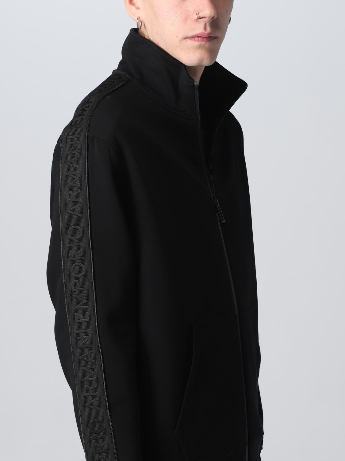 Felpa Emporio Armani: Felpa Emporio Armani in misto cotone nero 5