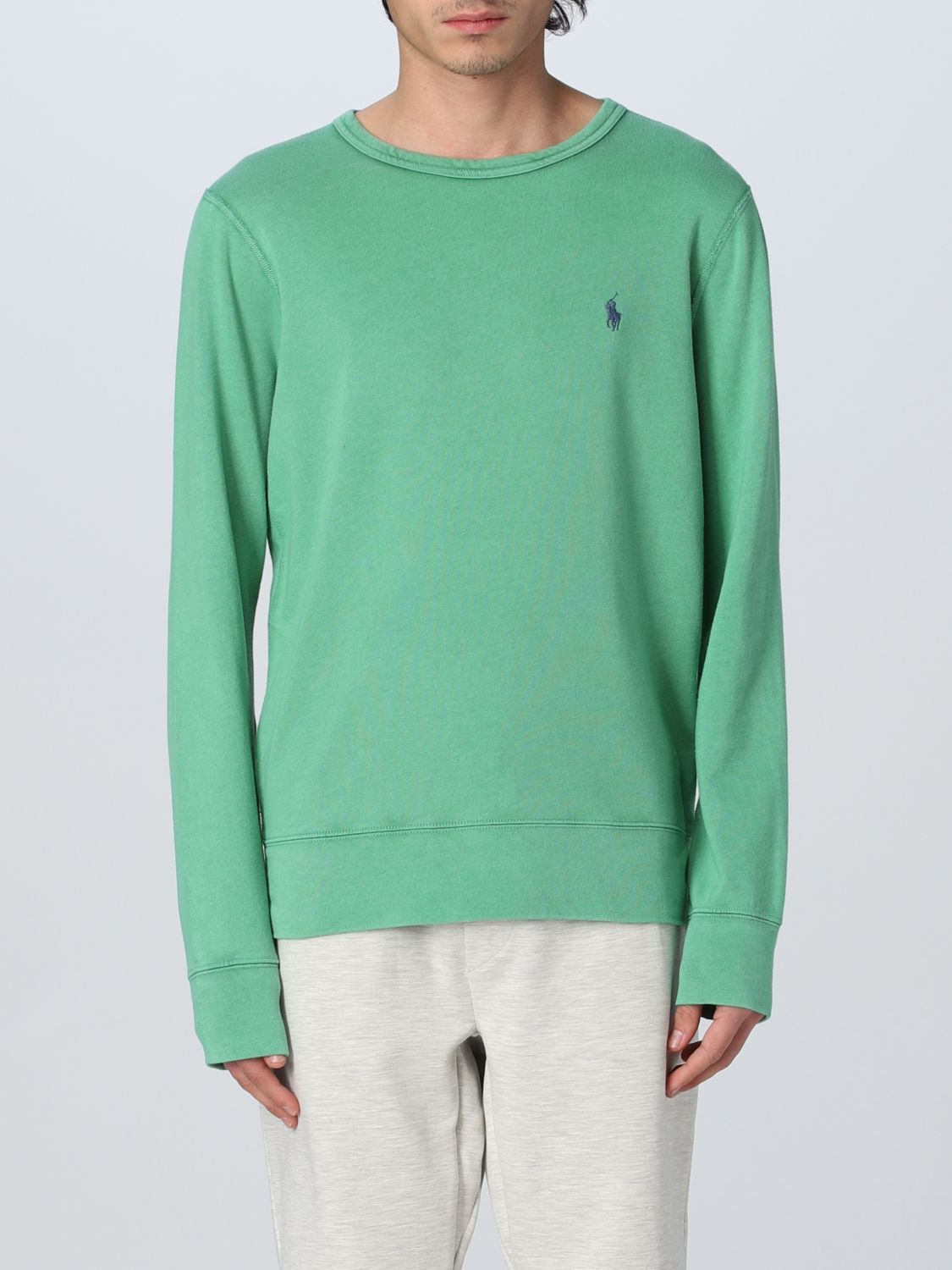 POLO RALPH LAUREN: sweater for man - Green | Polo Ralph Lauren sweater  710899996 online on 