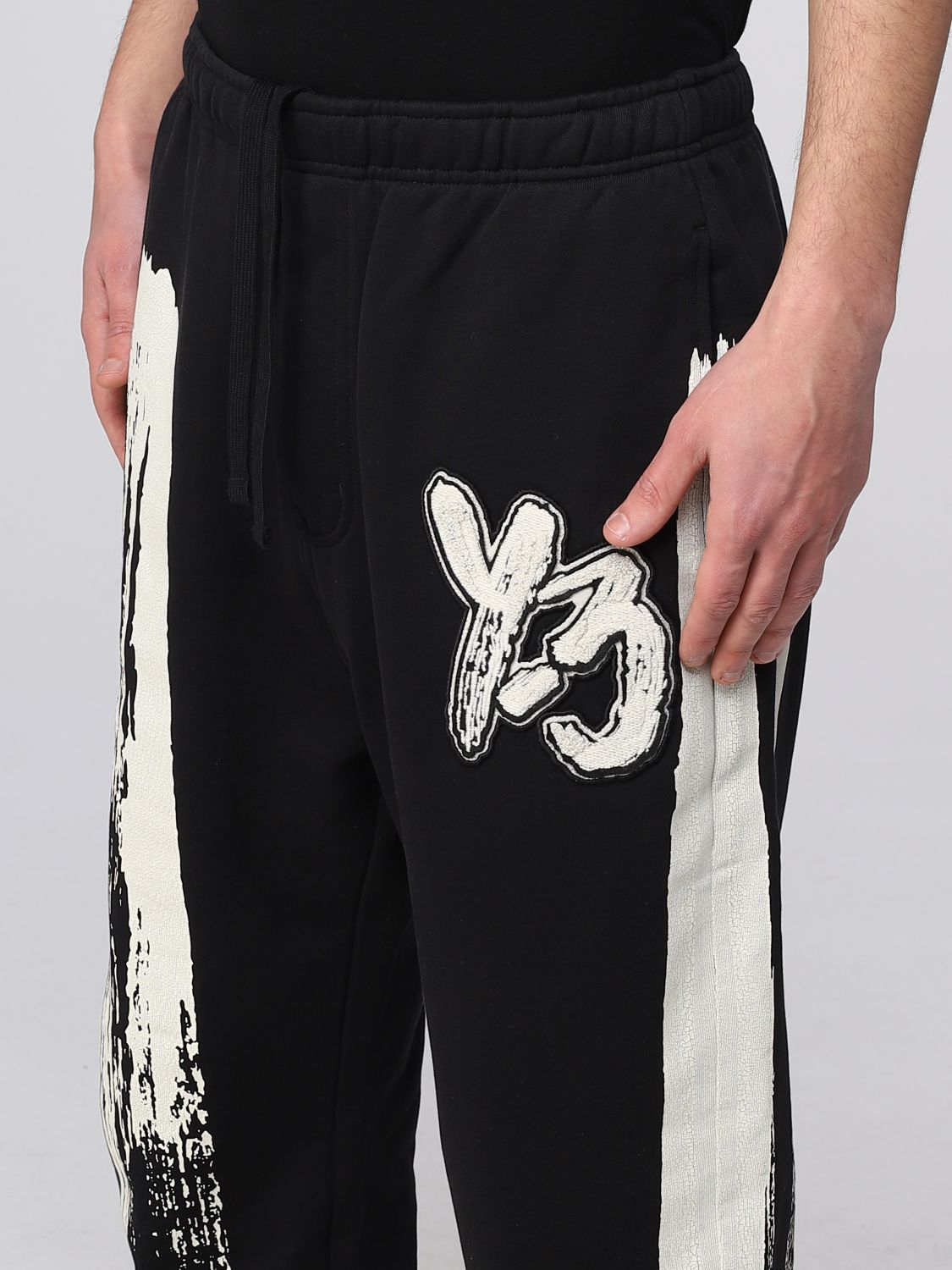 Y-3: pants for man - Black | Y-3 pants IB6396 online on GIGLIO.COM