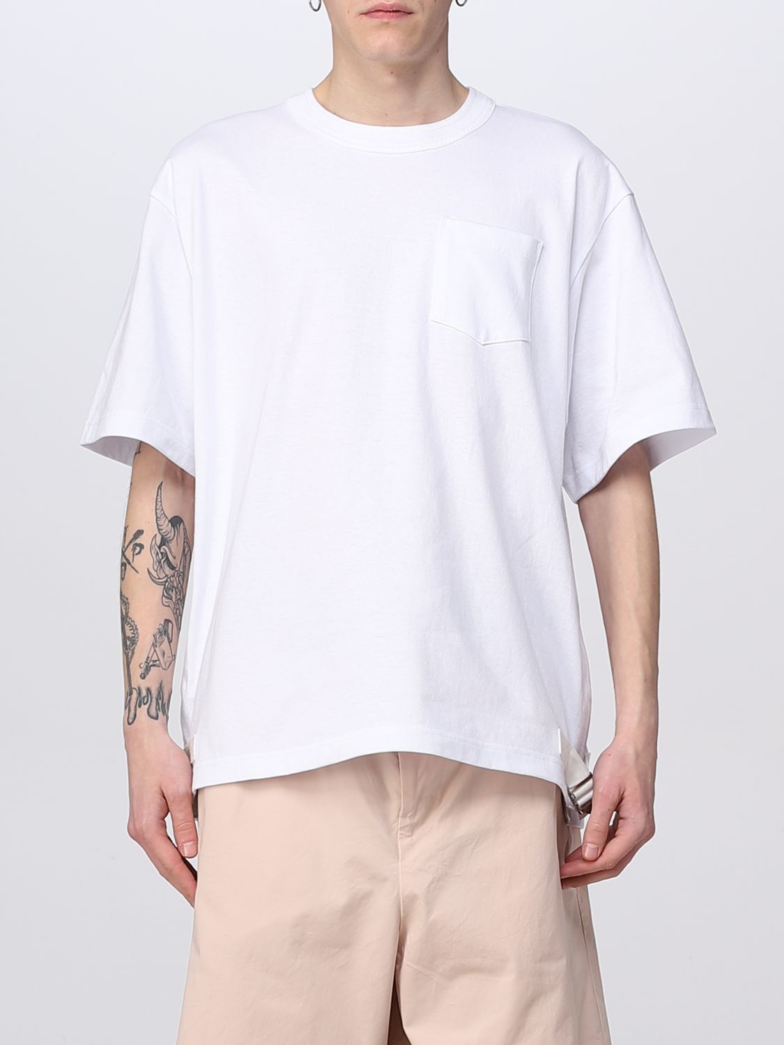 Sacai Outlet: t-shirt for man - White | Sacai t-shirt 2303061M online ...