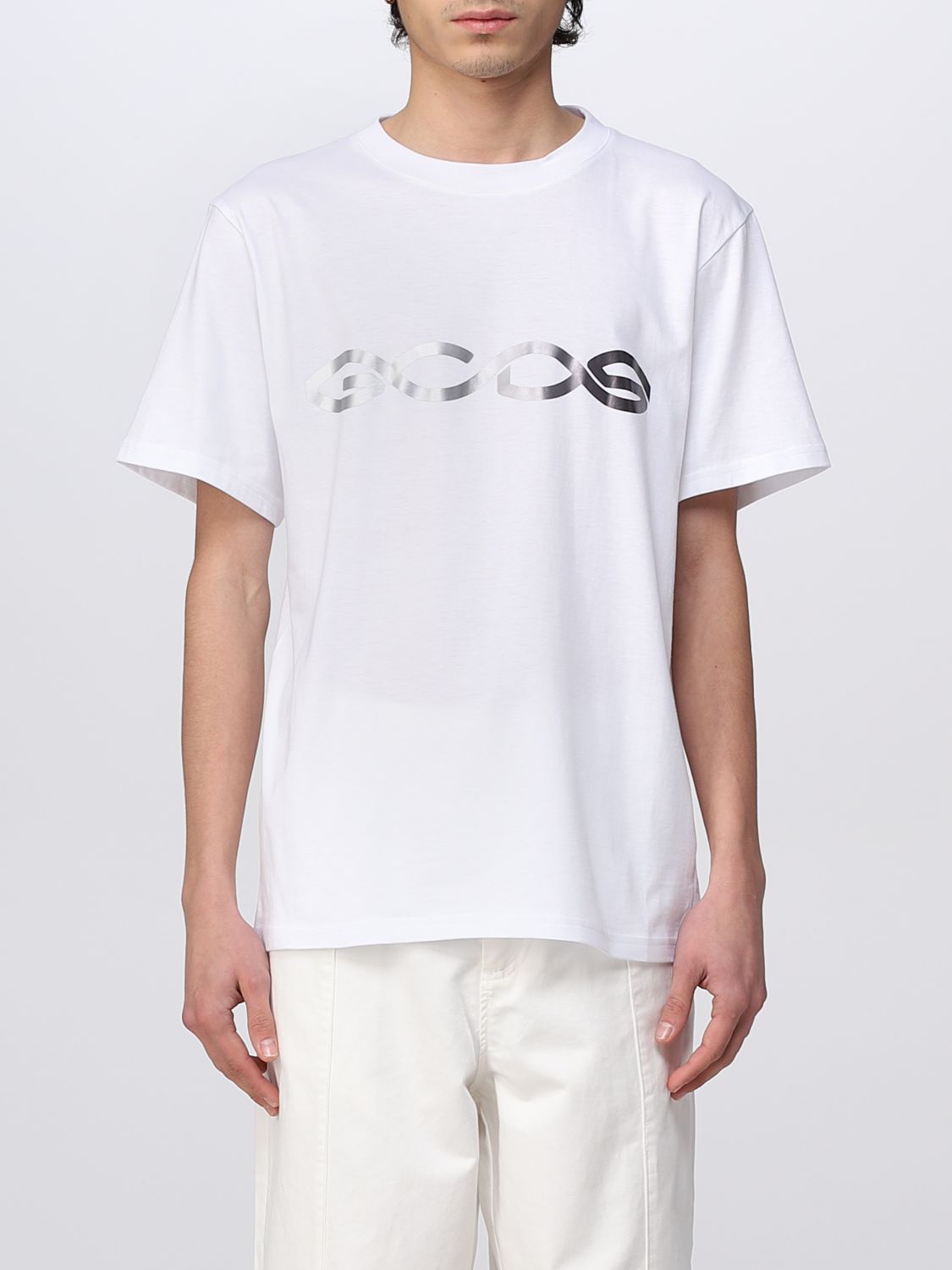 Shop Gcds T-shirt  Men Color White