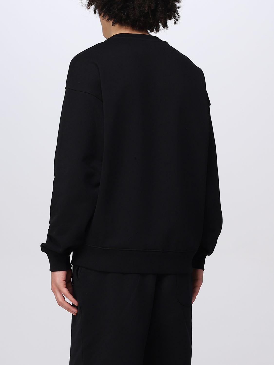 Felpa Moschino Couture: Felpa Moschino Couture in cotone nero 3