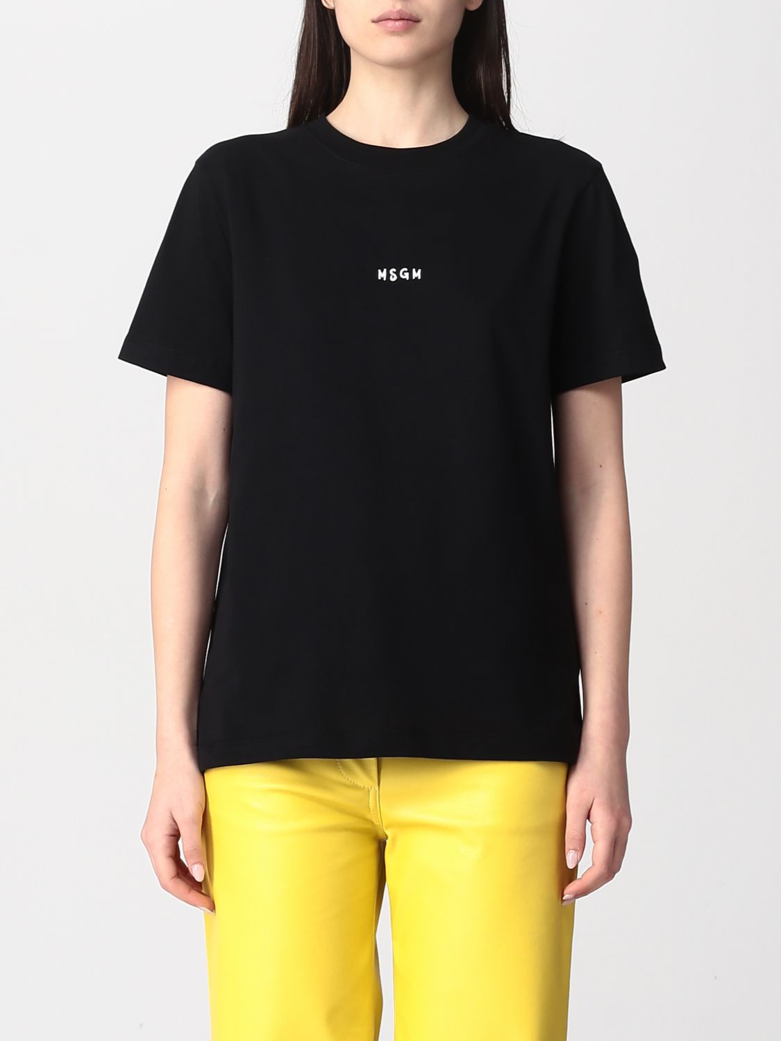 Msgm T-shirt  Woman In Black