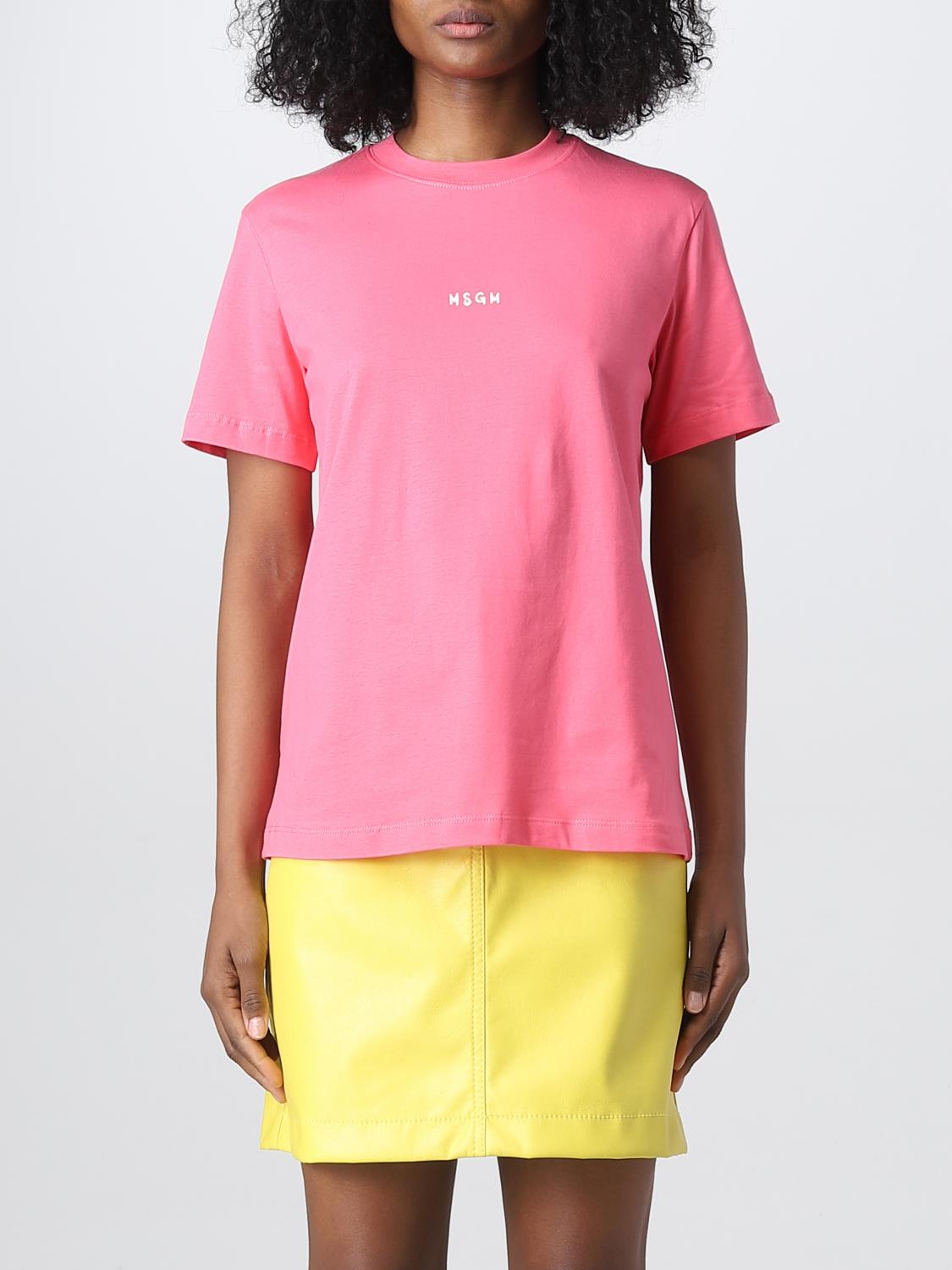 Msgm T-shirt  Woman Color Fuchsia In Fuchsia