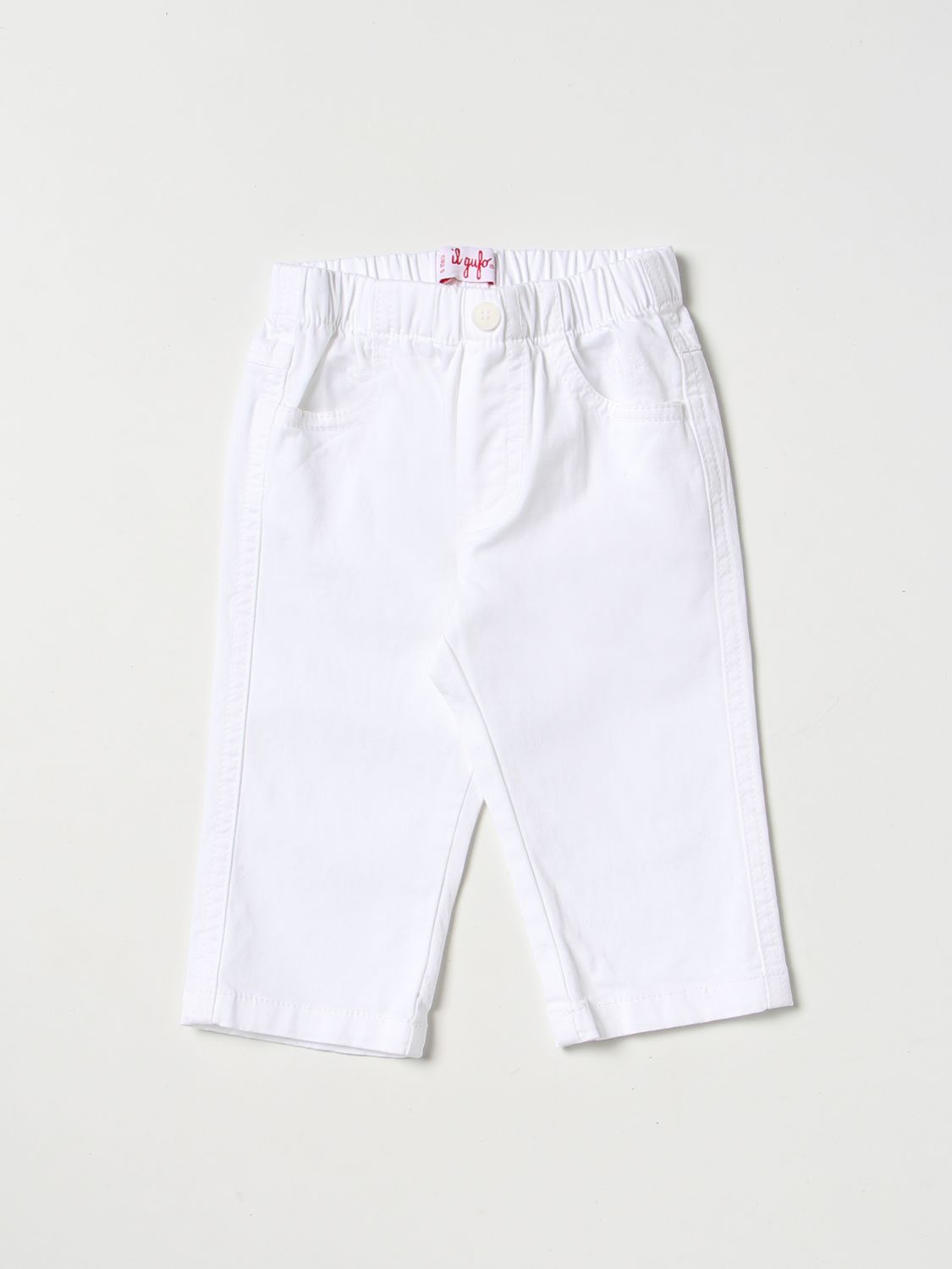 Il Gufo Babies' Pants  Kids Color White
