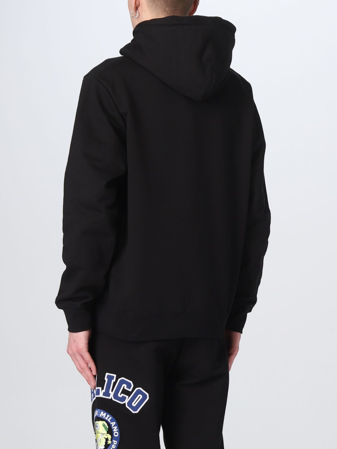 GCDS: sweatshirt for man - Black | Gcds sweatshirt SB23U100172 online ...