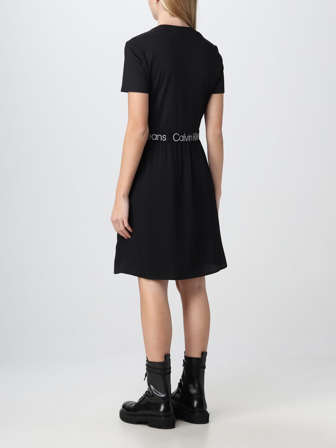 Kleid Calvin Klein Jeans: Calvin Klein Jeans Damen Kleid schwarz 2