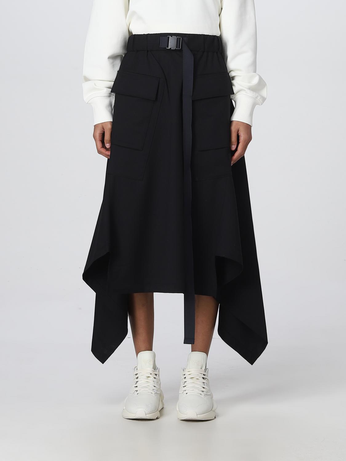 Y-3 Classic Refined Wool Skirt In Black