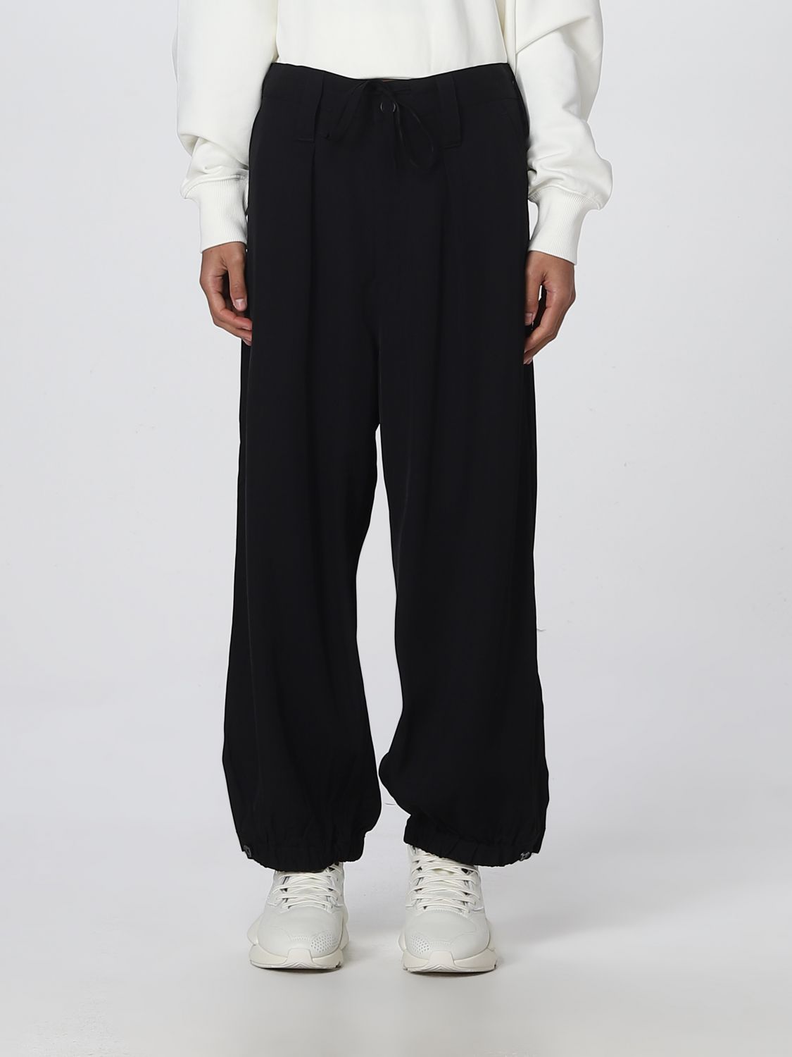 Y-3: pants for woman - Black | Y-3 pants H63056 online on GIGLIO.COM