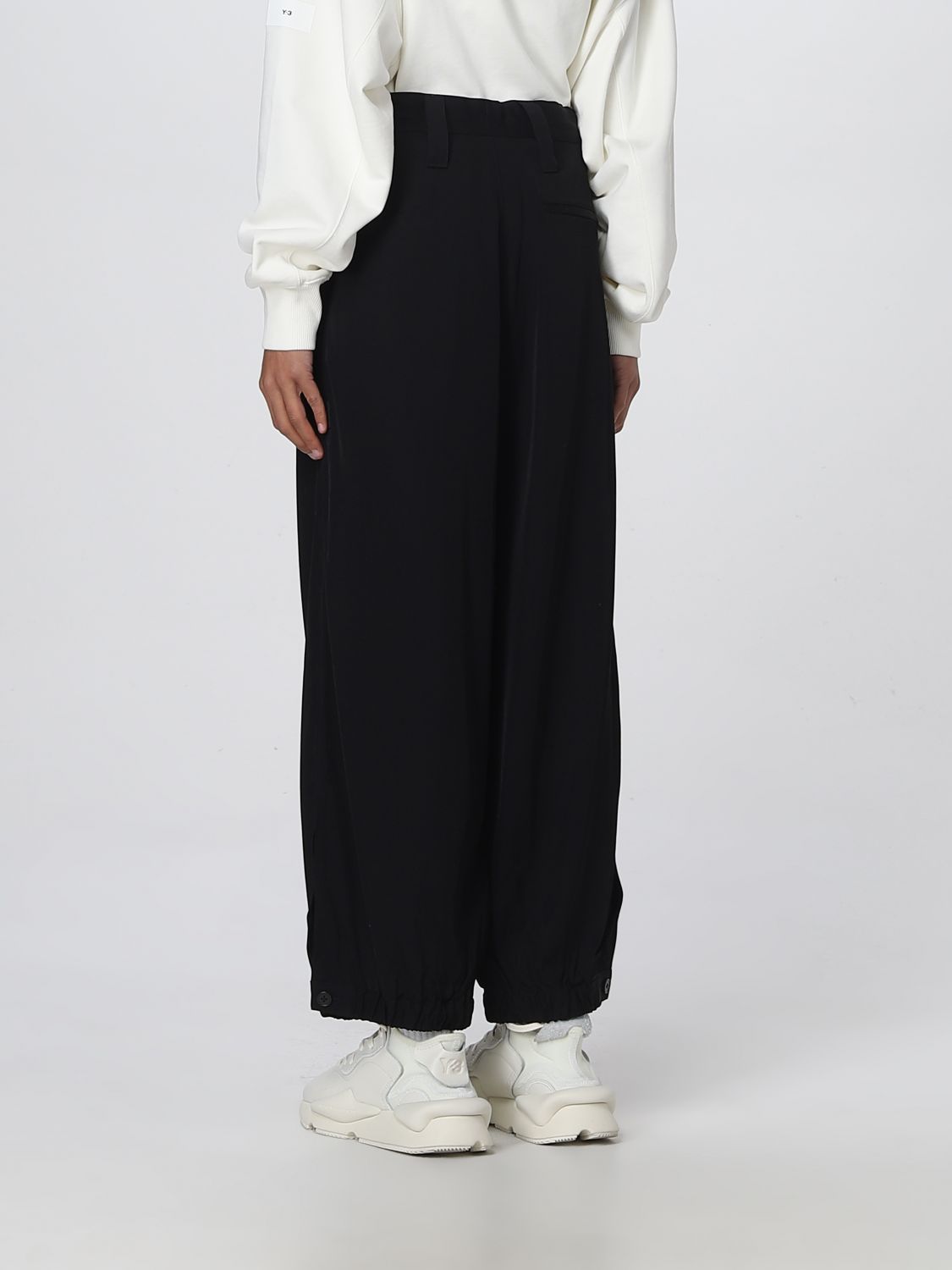 Y-3: pants for woman - Black | Y-3 pants H63056 online on GIGLIO.COM