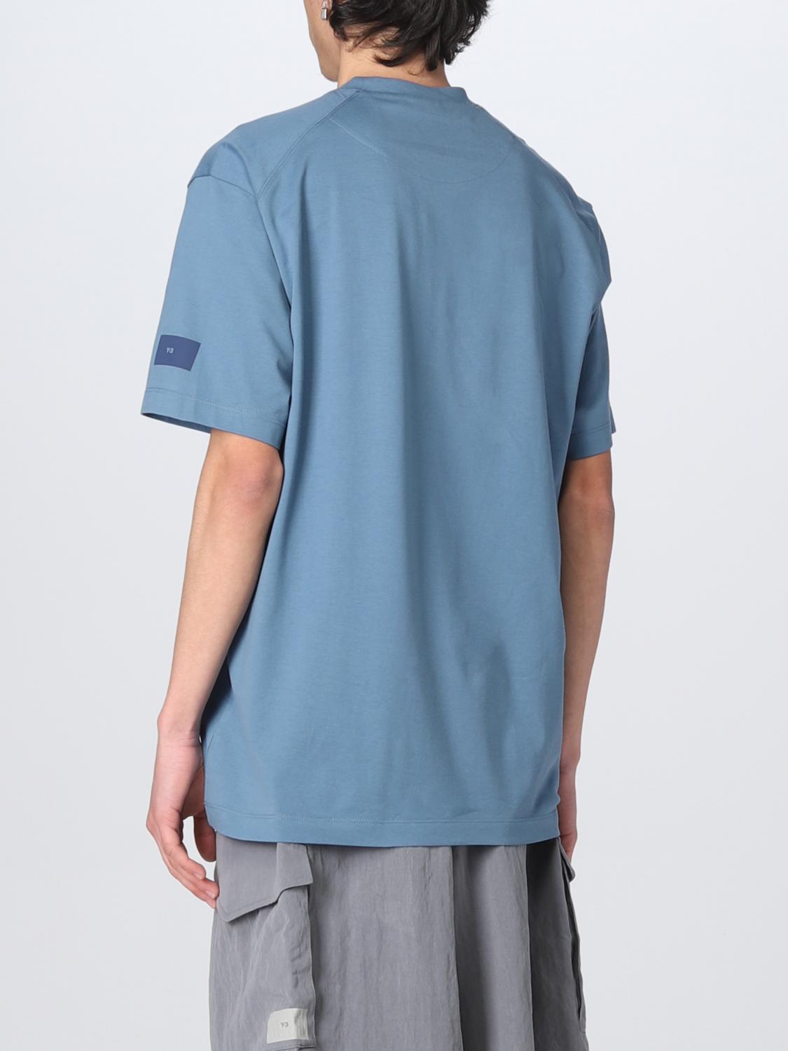 Y-3: t-shirt for man - Blue | Y-3 t-shirt IB4785 online on GIGLIO.COM