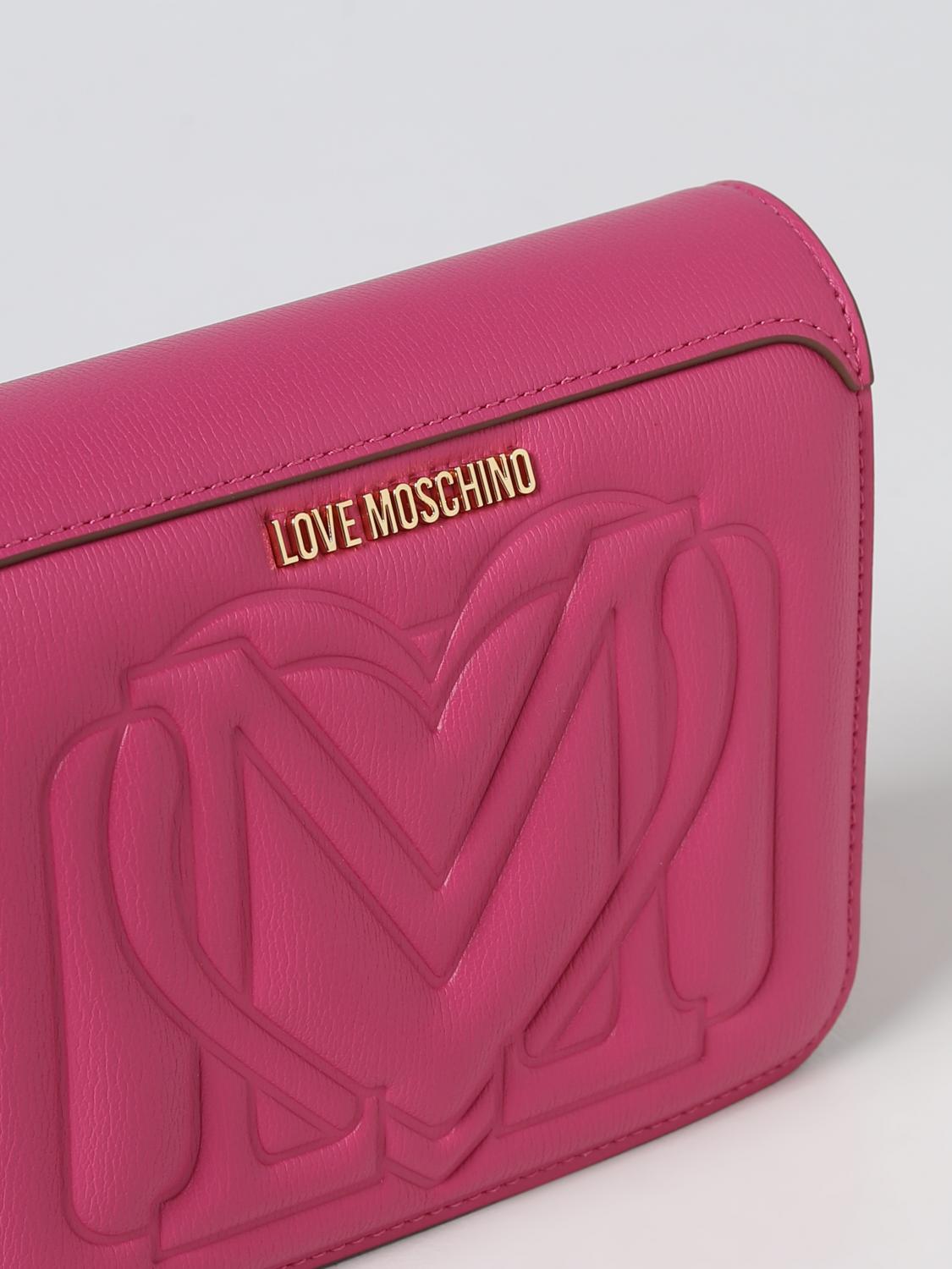 Borsa mini Love Moschino: Borsa Love Moschino in pelle sintetica fuxia 3