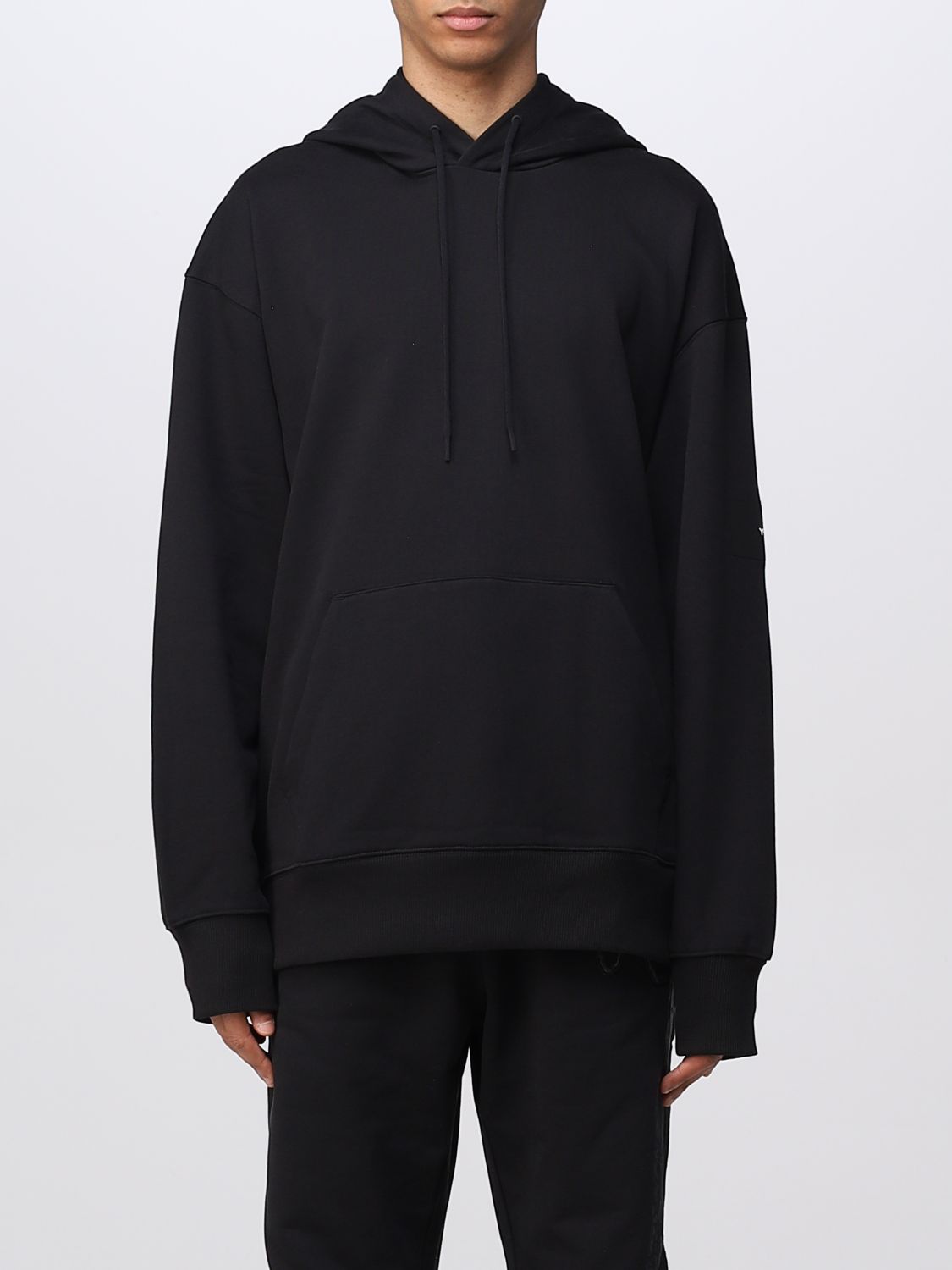 Y-3: sweatshirt for man - Black | Y-3 sweatshirt H44786 online on ...