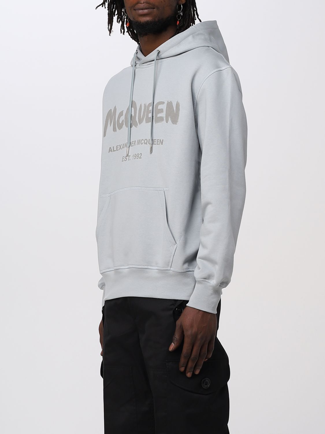 ALEXANDER MCQUEEN：スウェットシャツ メンズ - グレー | GIGLIO.COM