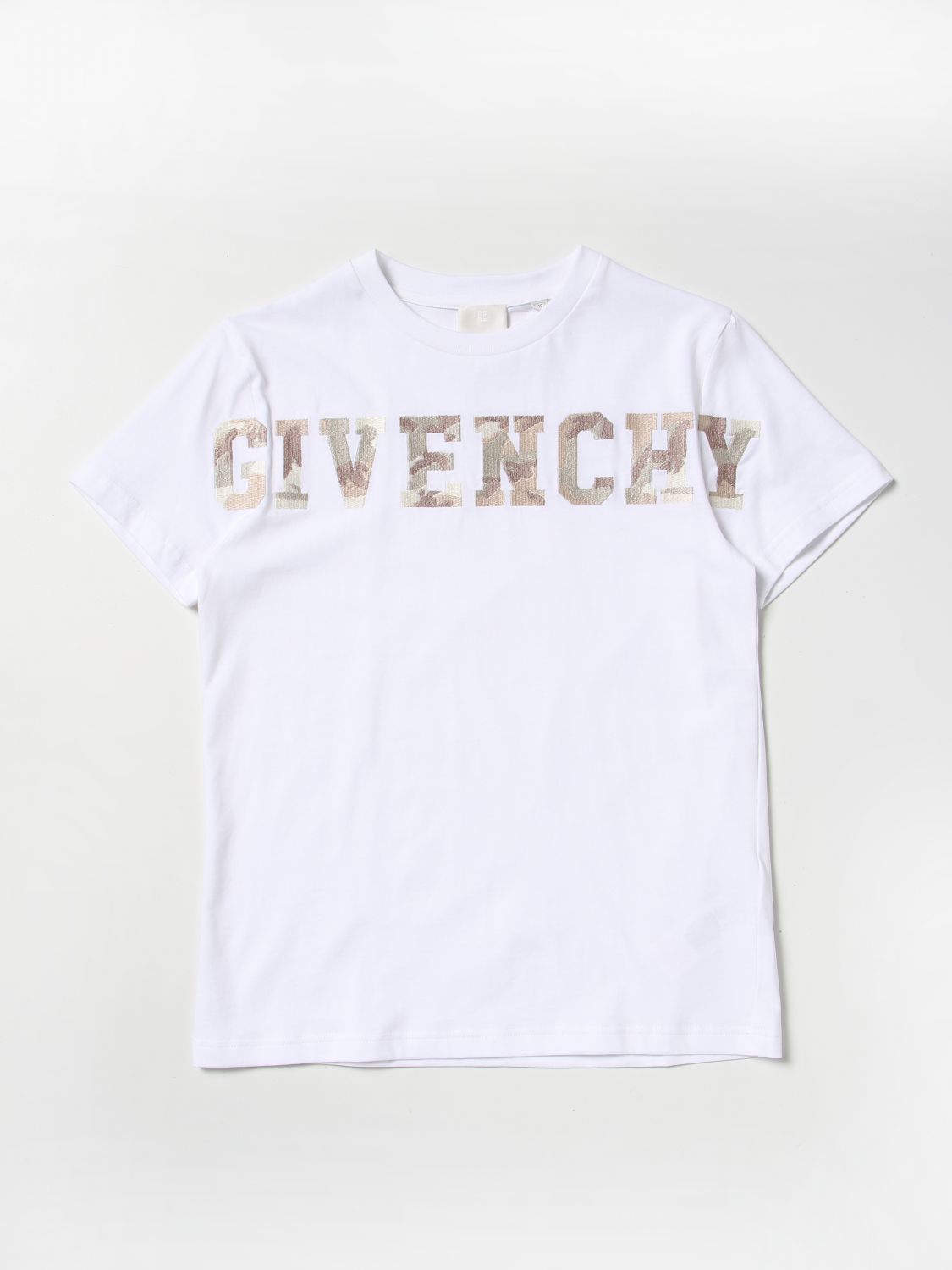 GIVENCHY: t-shirt for girls - White | Givenchy t-shirt H25410 online on  