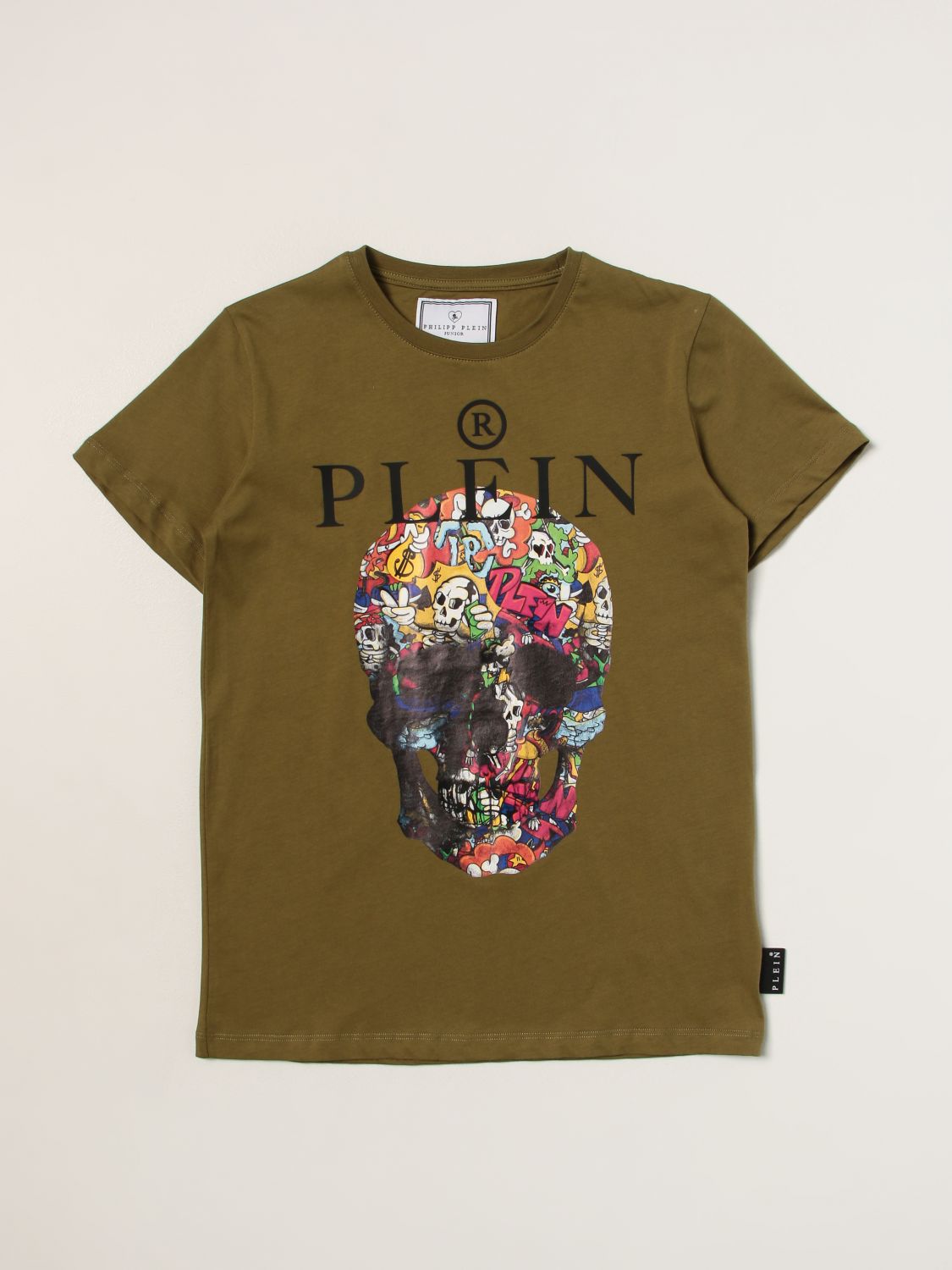 Philipp Plein Kids' T恤  儿童 颜色 绿色 In Green
