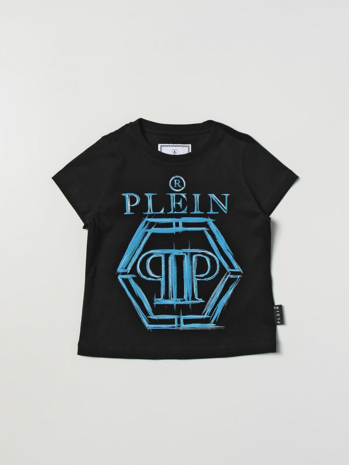 PHILIPP PLEIN: Camisetas para Negro | Camisetas Philipp Plein 2ZM00DLAA02 en línea en GIGLIO.COM