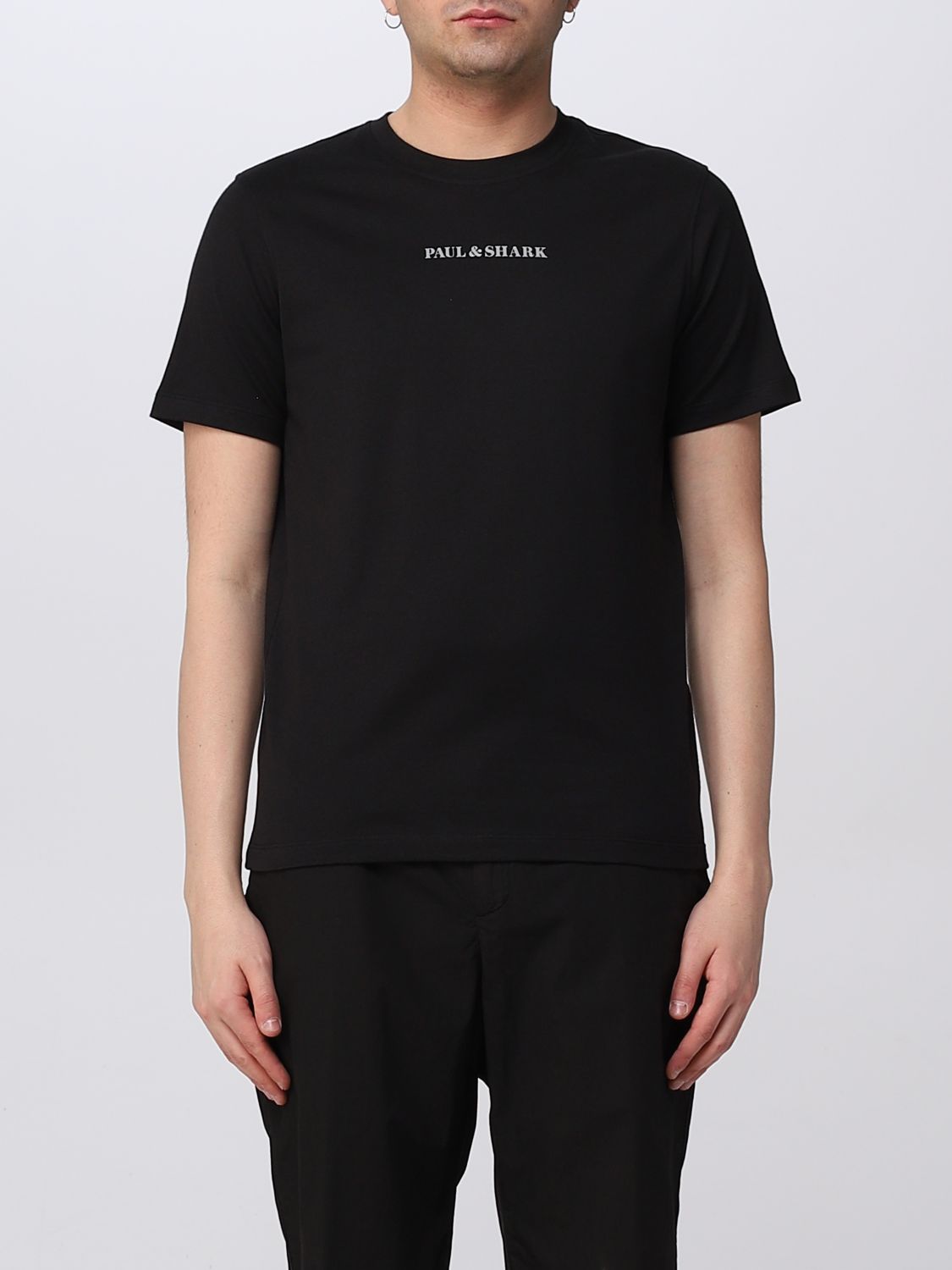 PAUL & SHARK: t-shirt for man - Black | Paul & Shark t-shirt 22411044 ...