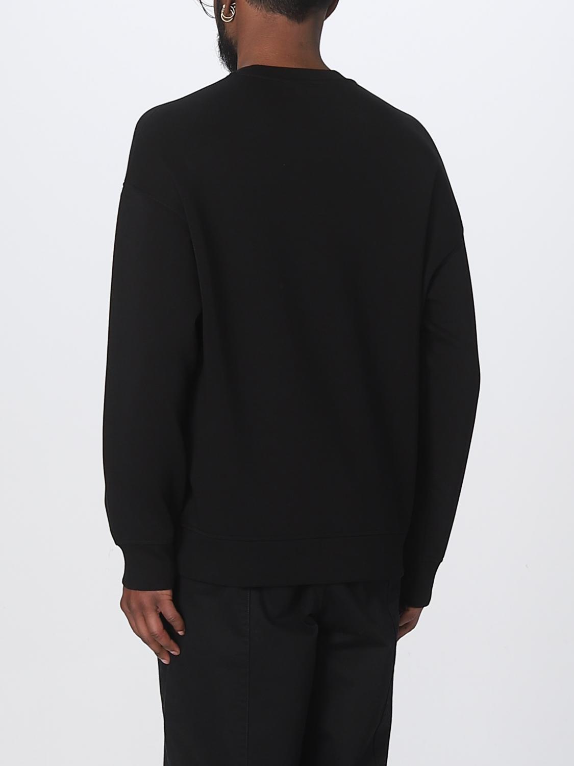 Felpa Emporio Armani: Felpa Emporio Armani in misto cotone nero 3