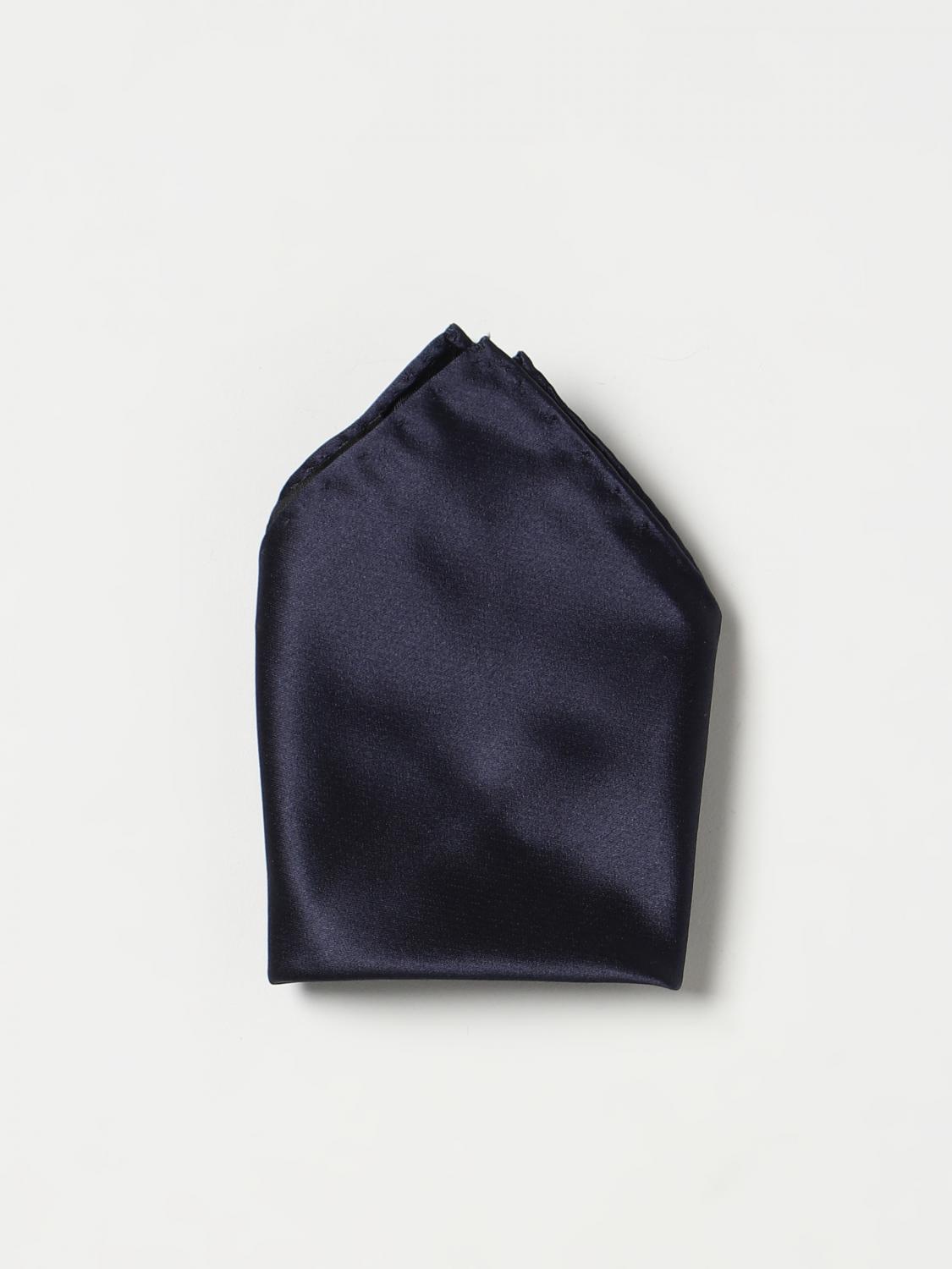 EMPORIO ARMANI: pocket square for man - Blue | Emporio Armani pocket square  340033CC197 online on 