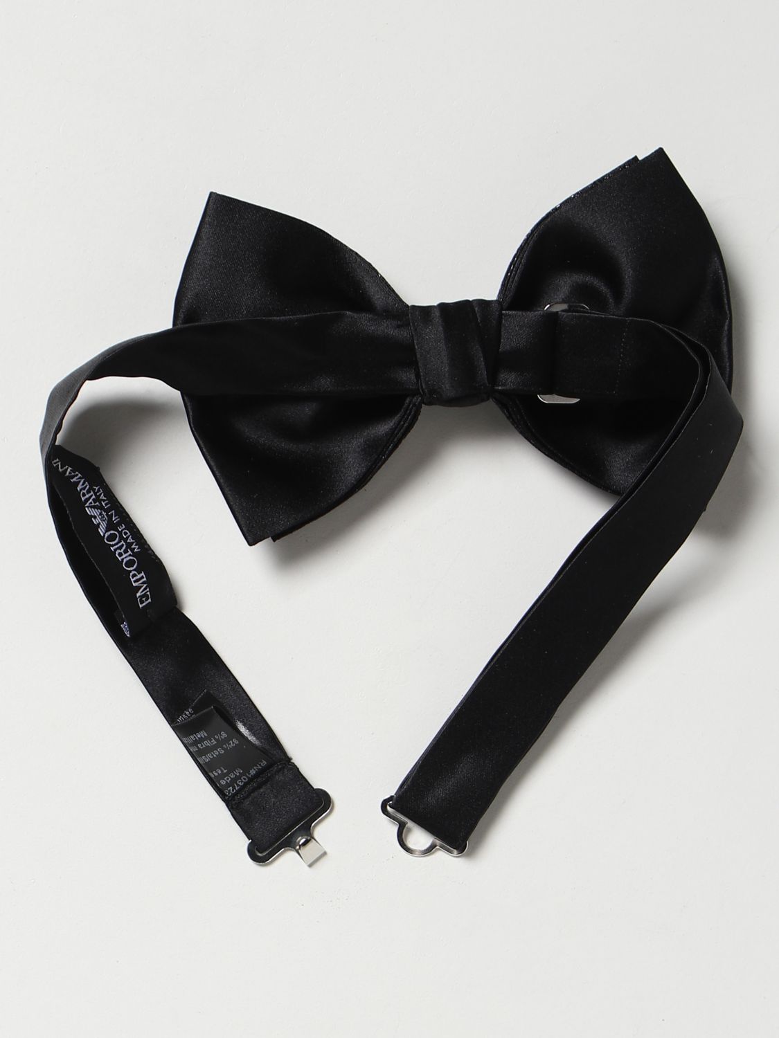 EMPORIO ARMANI: bow tie for man - Black | Emporio Armani bow tie ...