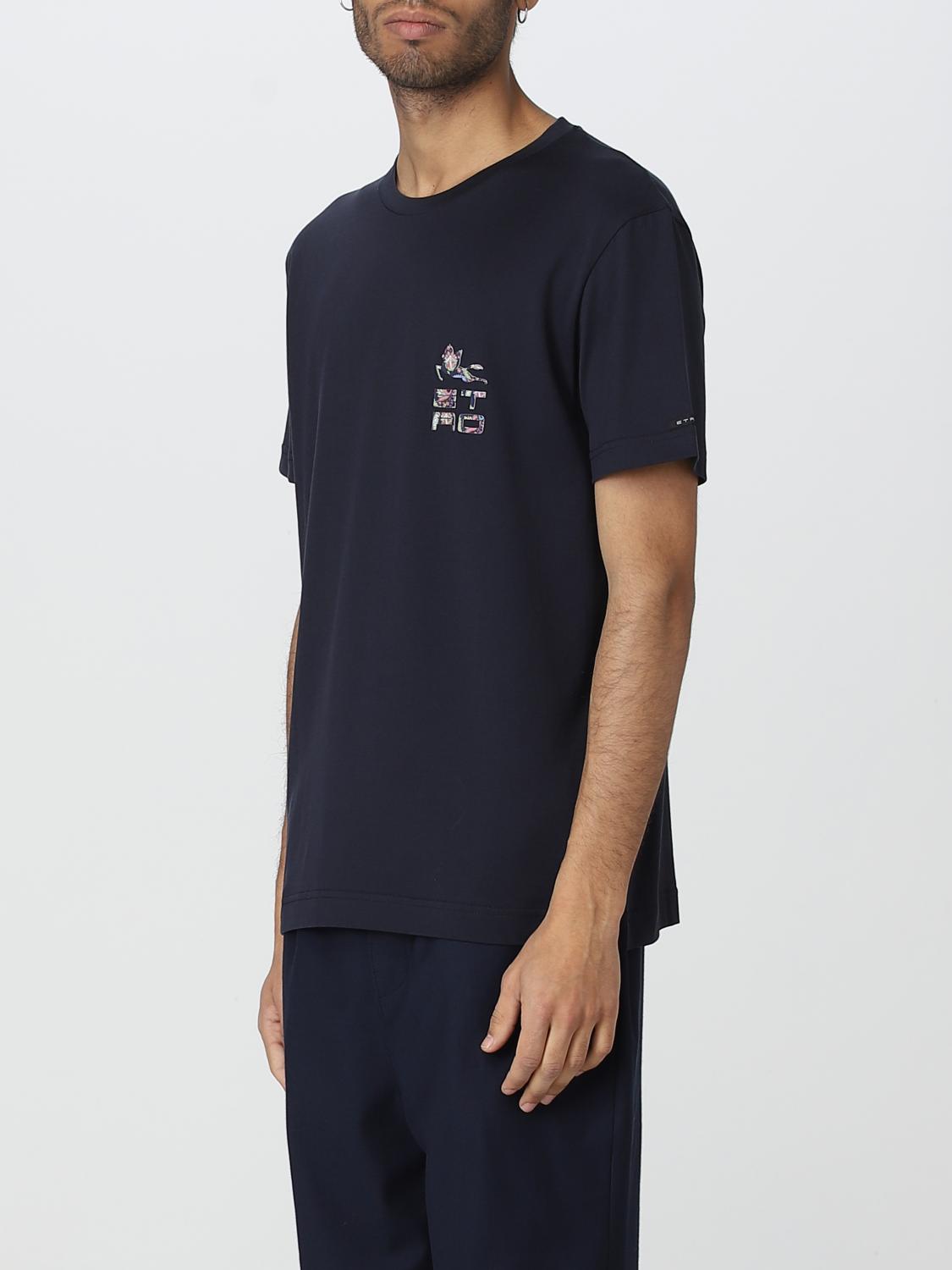 T-shirt Etro: T-shirt Etro in cotone blue 4