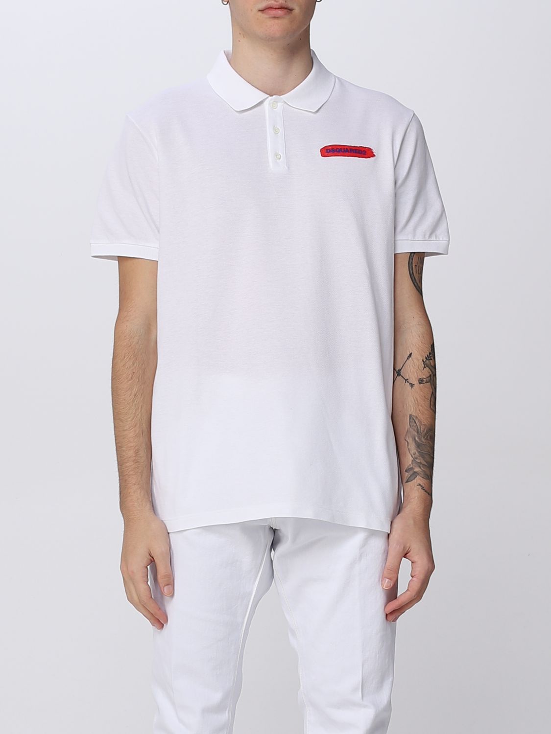 DSQUARED2 POLO SHIRT IN COTTON,D92386001