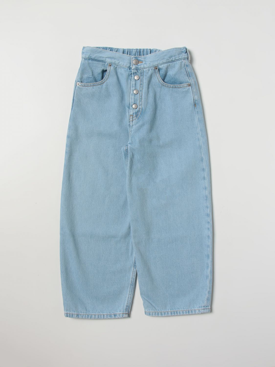 Shop Mm6 Maison Margiela Pants  Kids Color Blue