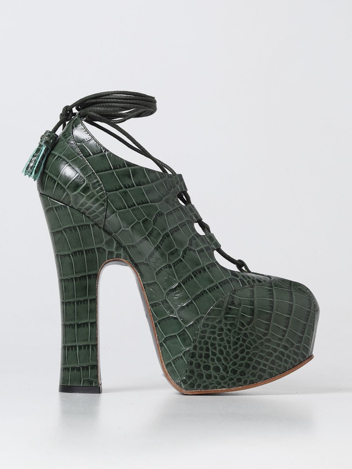 Shop Vivienne Westwood High Heel Shoes  Woman Color Green