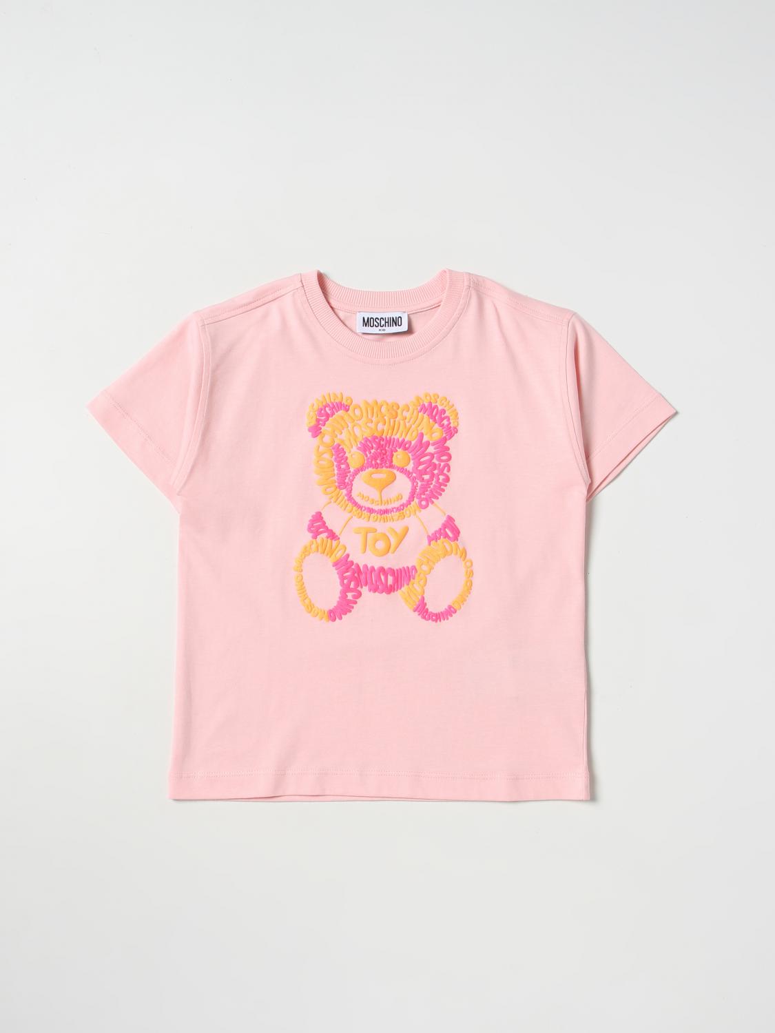 MOSCHINO KID: t-shirt for girls - Pink | Moschino Kid t-shirt ...