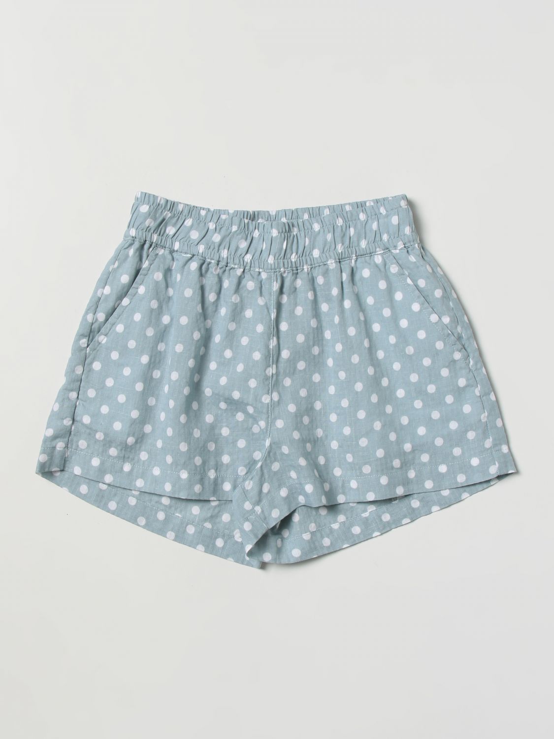 Aspesi Kids polka-dot short shorts - Blue